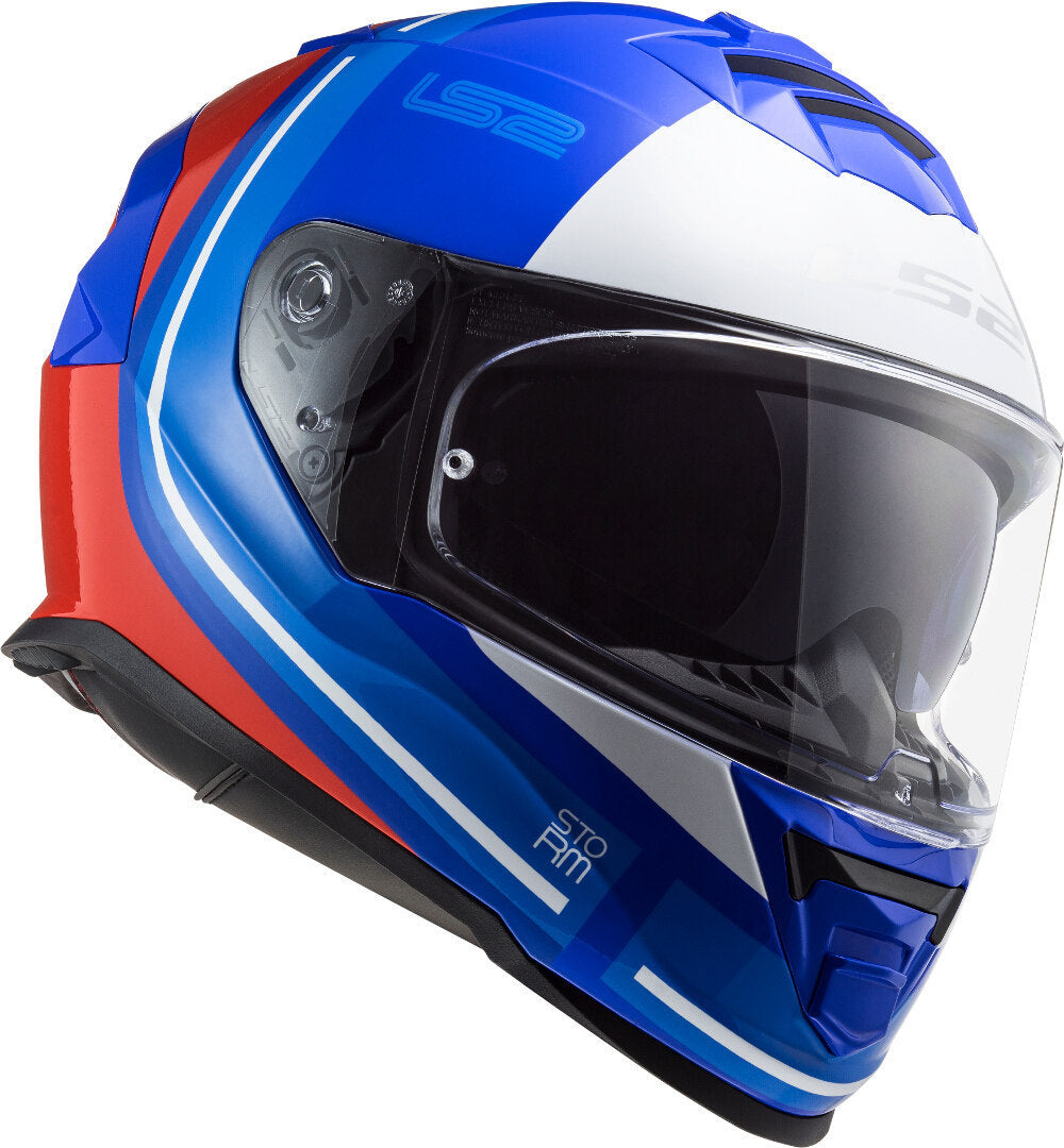 Casco Cerrado LS2 Storm II Slant Azul / Rojo FF800