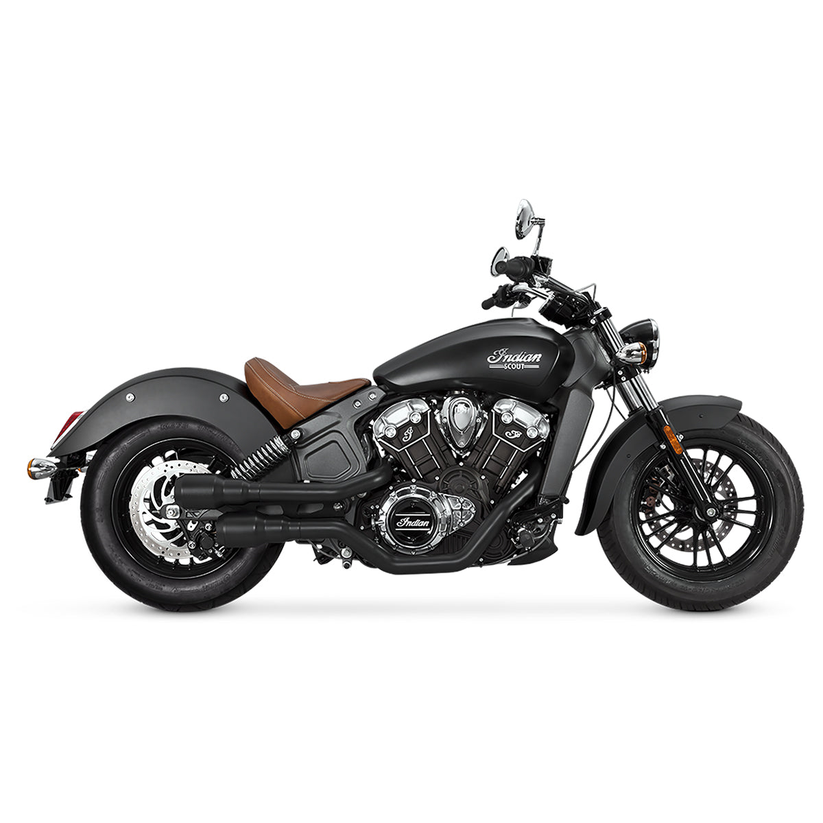 Escape Vance & Hines Hi Output Grenades Negro para Indian '15-'24 Scout (Sistema Completo)