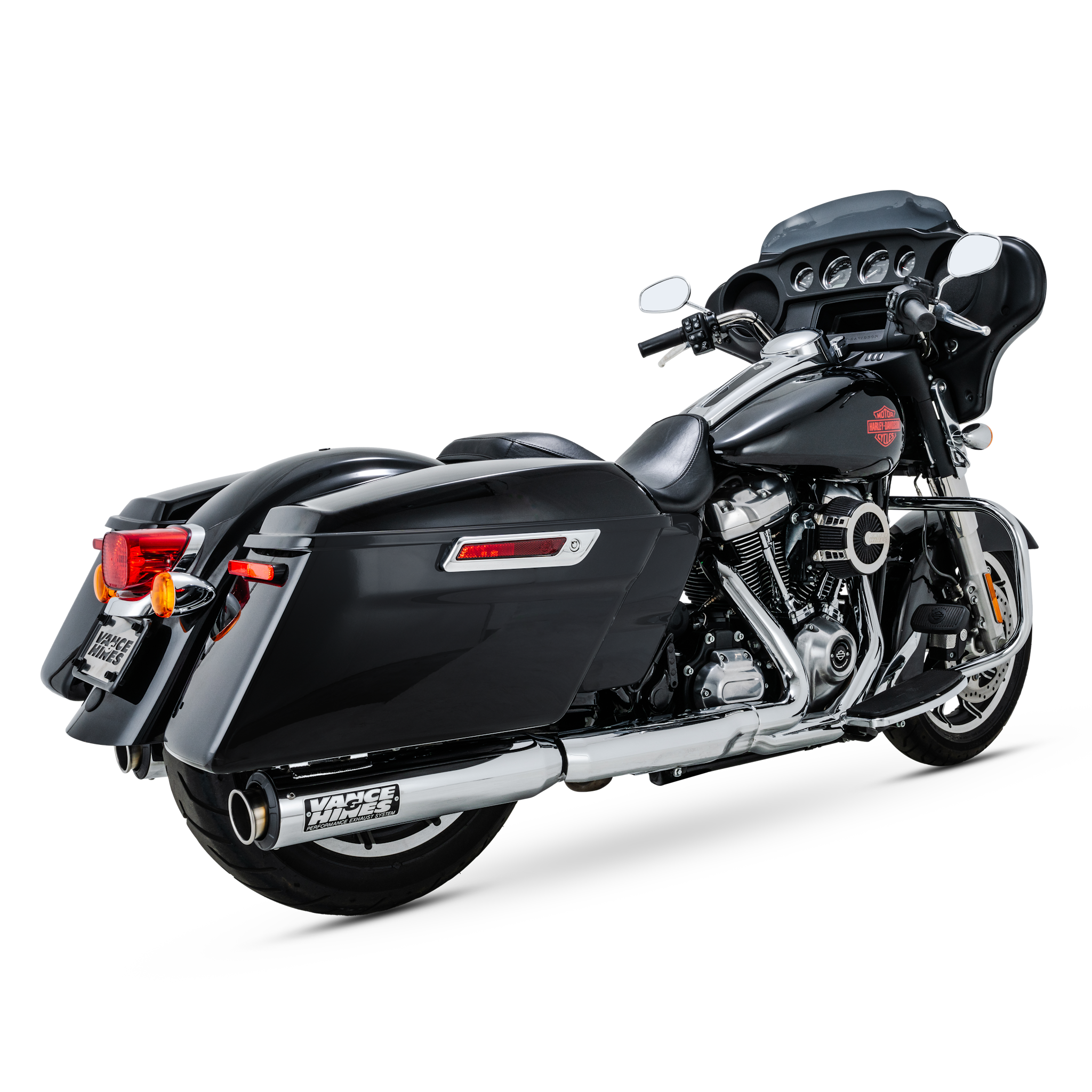 Escape Vance & Hines Supersport Slip Ons Cromo para Harley Davidson '17-'26 Touring (Colas)