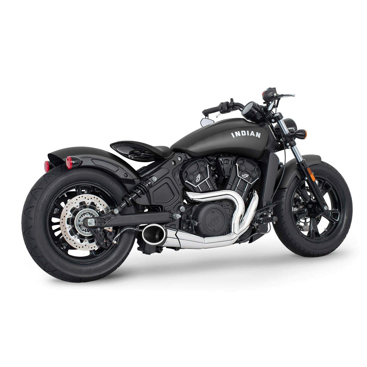 Escape Freedom Performance Combat Cromo para Indian '14-'24 Scout (Sistema Completo)