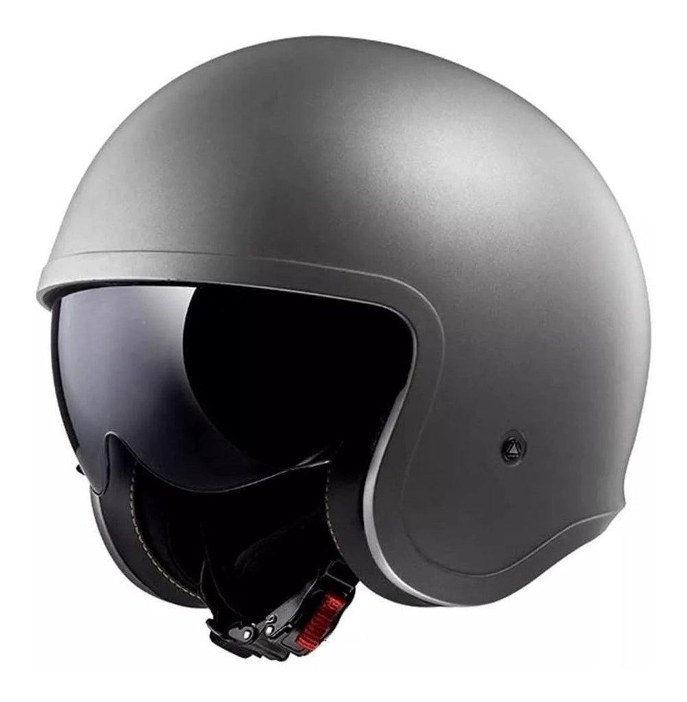 Casco Abierto LS2 Spitfire Solid Titanium Mate OF599