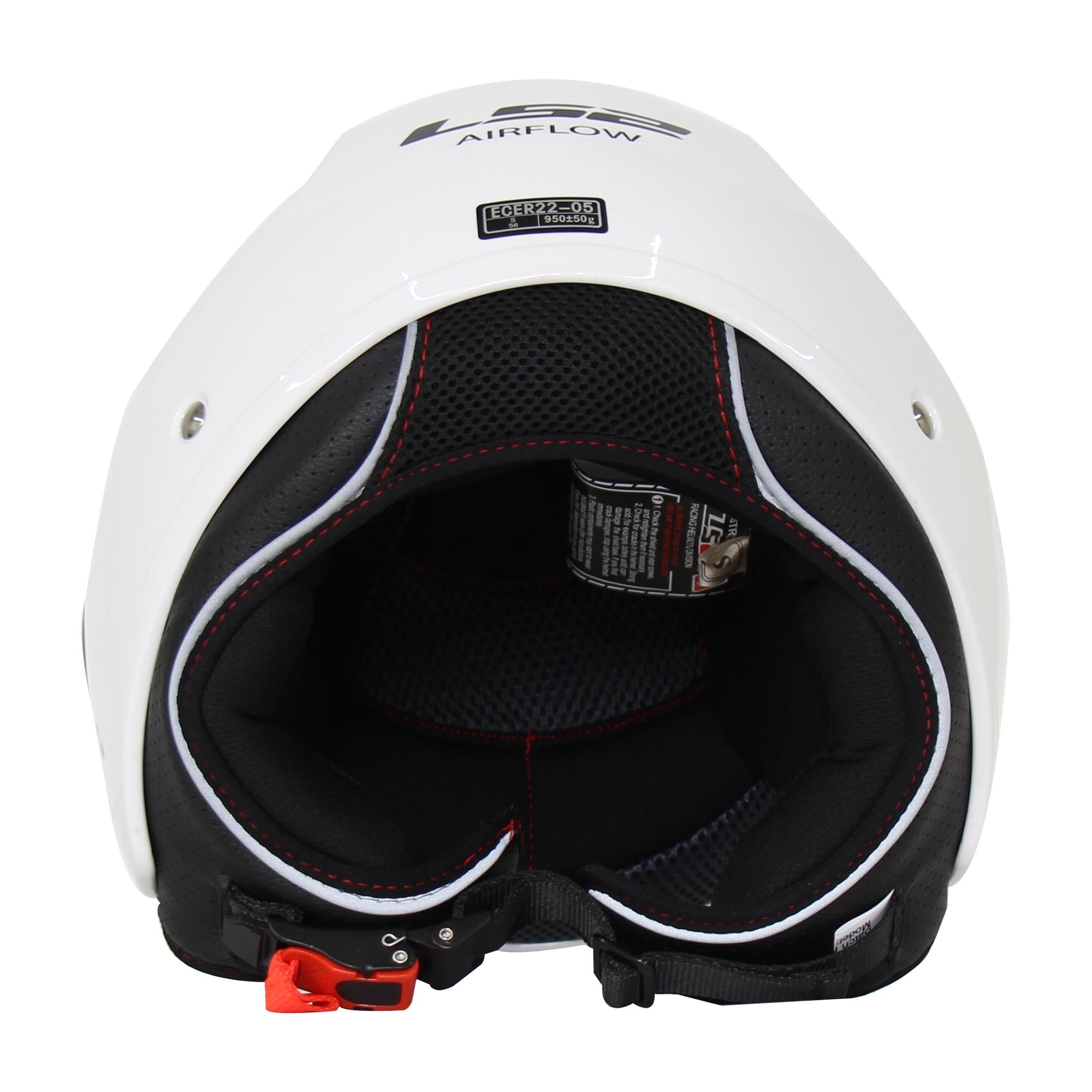 Casco Abierto LS2 Airflow Solid Blanco OF562