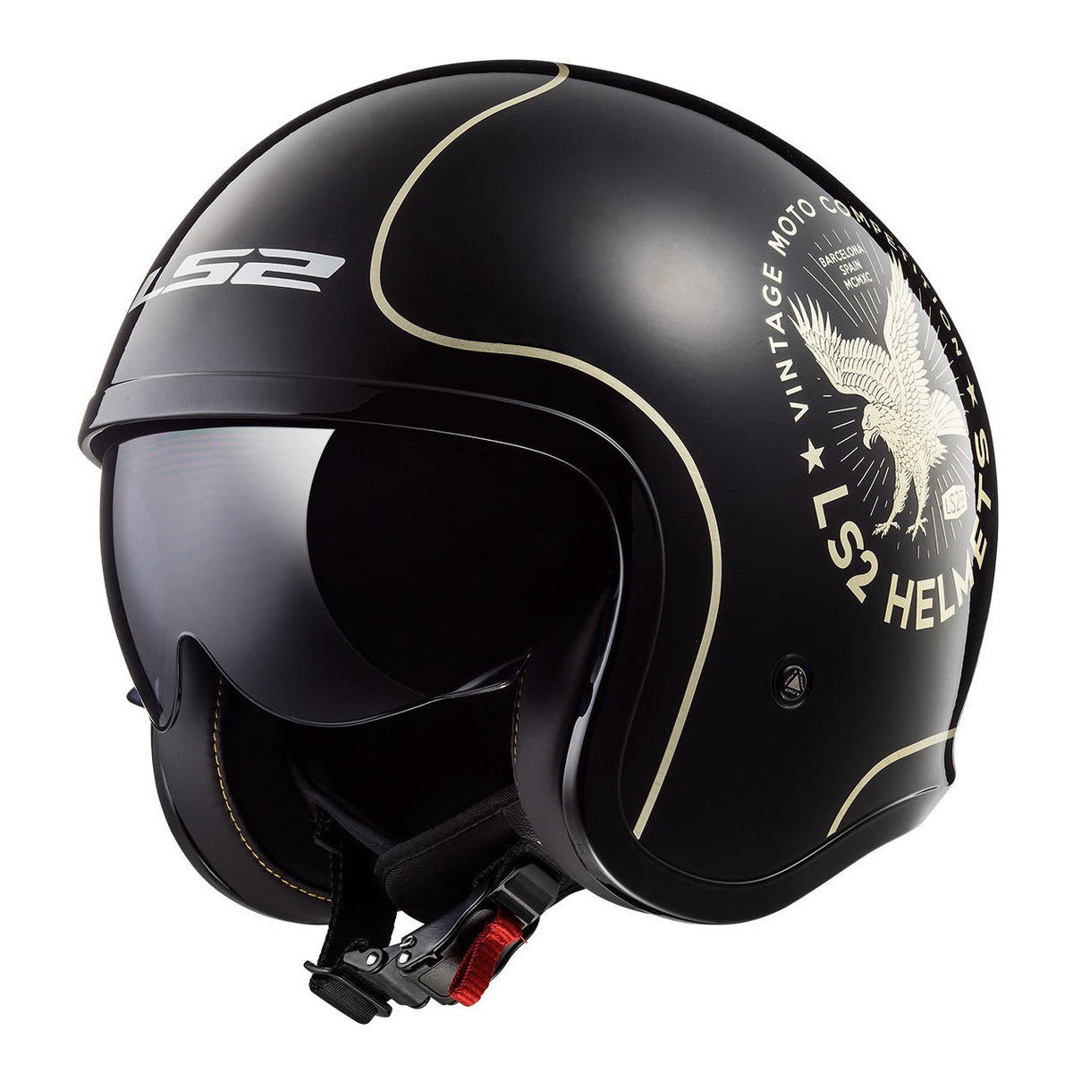 Casco Abierto LS2 Spitfire Flier Negro OF599