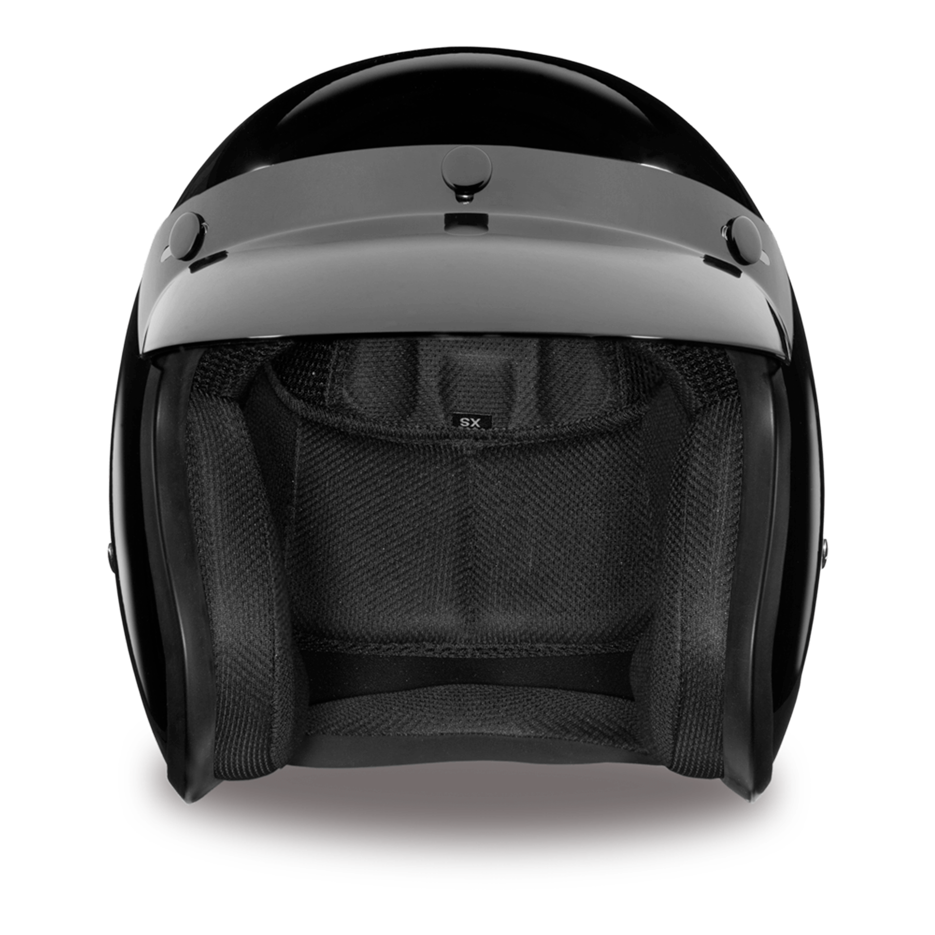 Casco Abierto Daytona Helmets Cruiser D.O.T. - Negro Brillante
