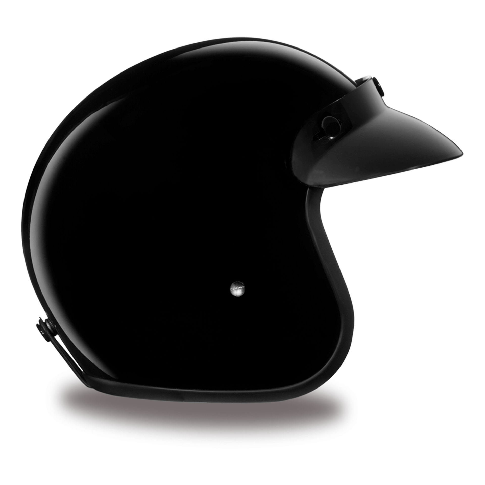 Casco Abierto Daytona Helmets Cruiser D.O.T. - Negro Brillante