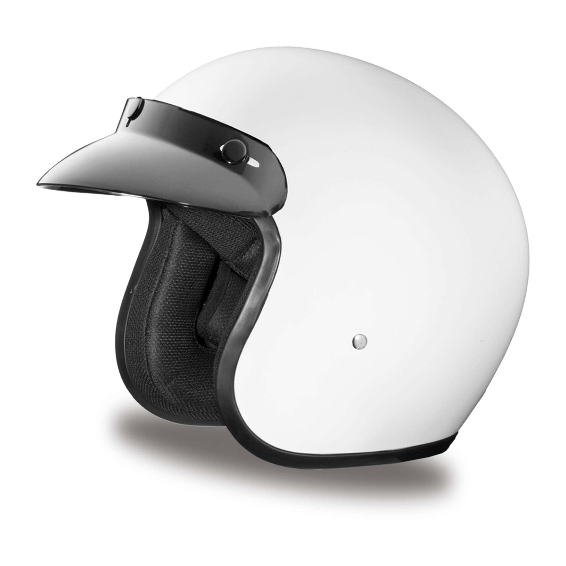 Casco Abierto Daytona Helmets Cruiser D.O.T. - Blanco Brillante