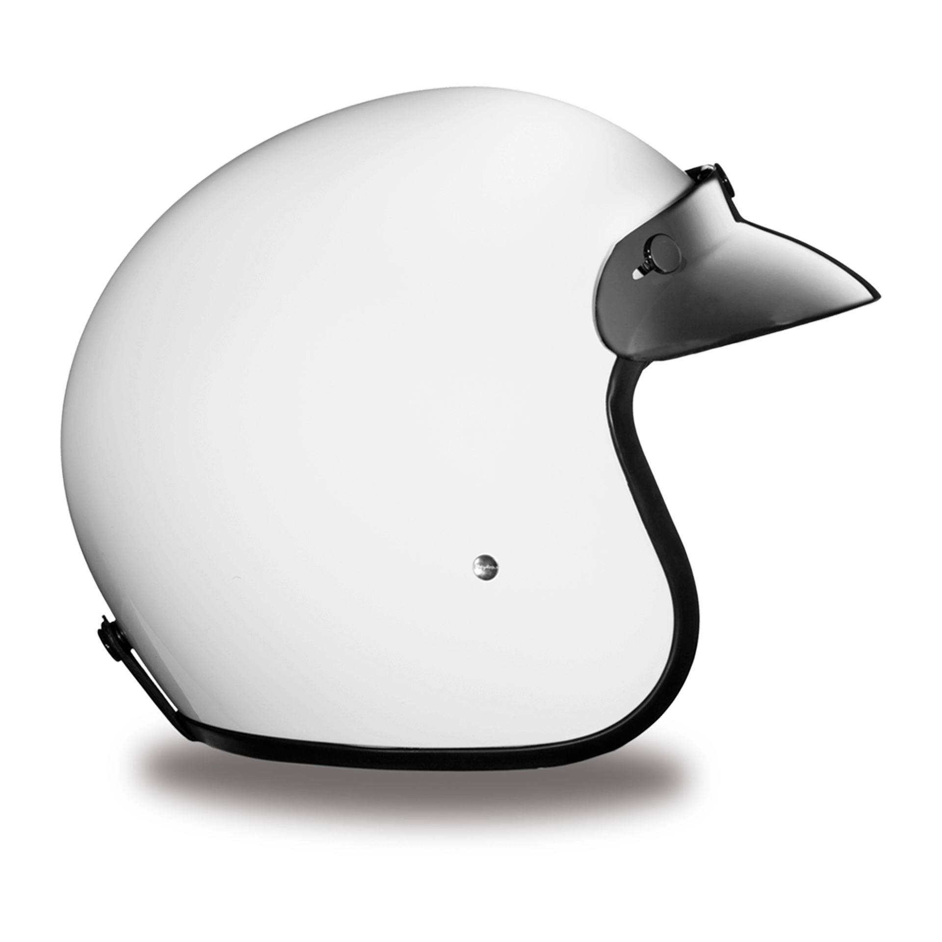 Casco Abierto Daytona Helmets Cruiser D.O.T. - Blanco Brillante