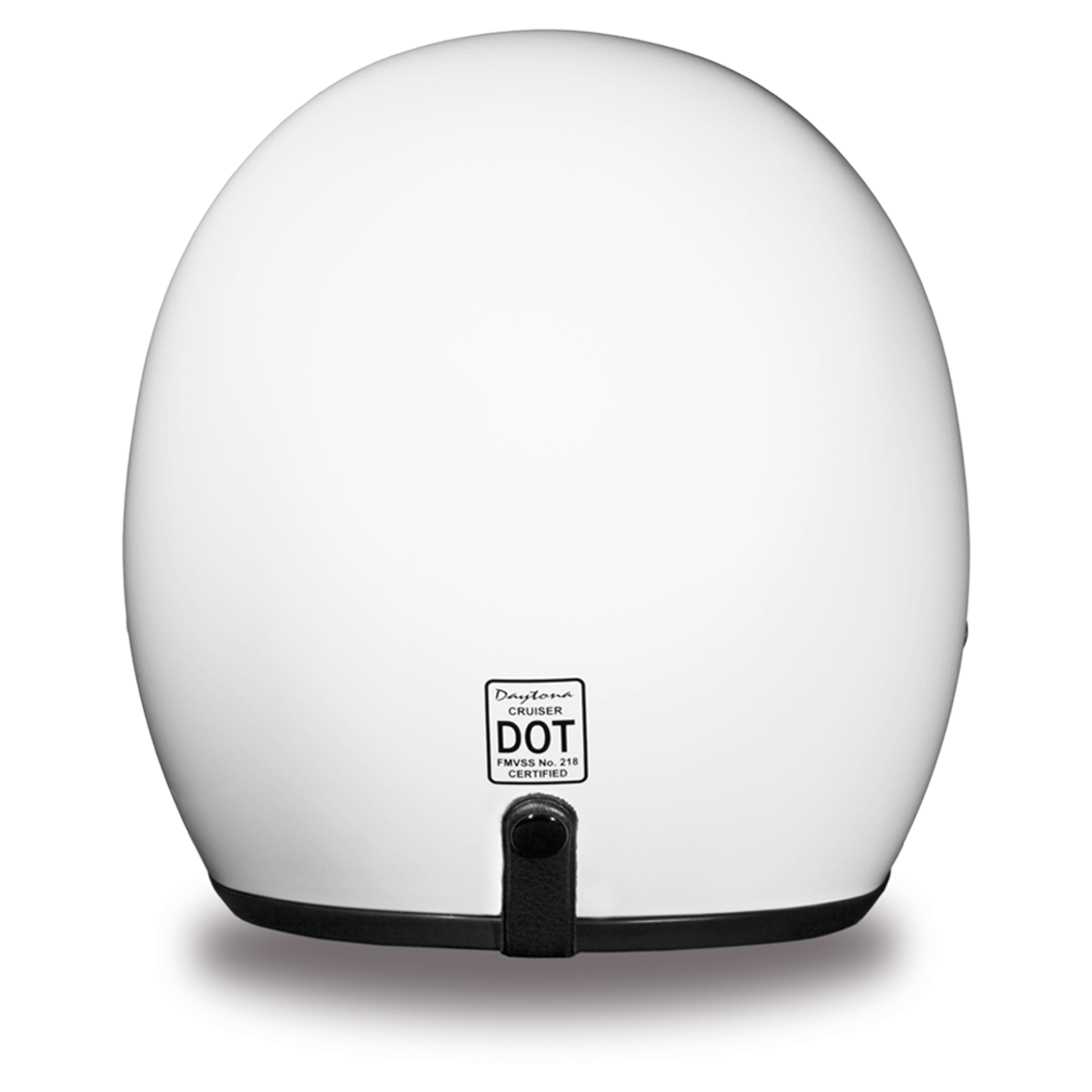 Casco Abierto Daytona Helmets Cruiser D.O.T. - Blanco Brillante