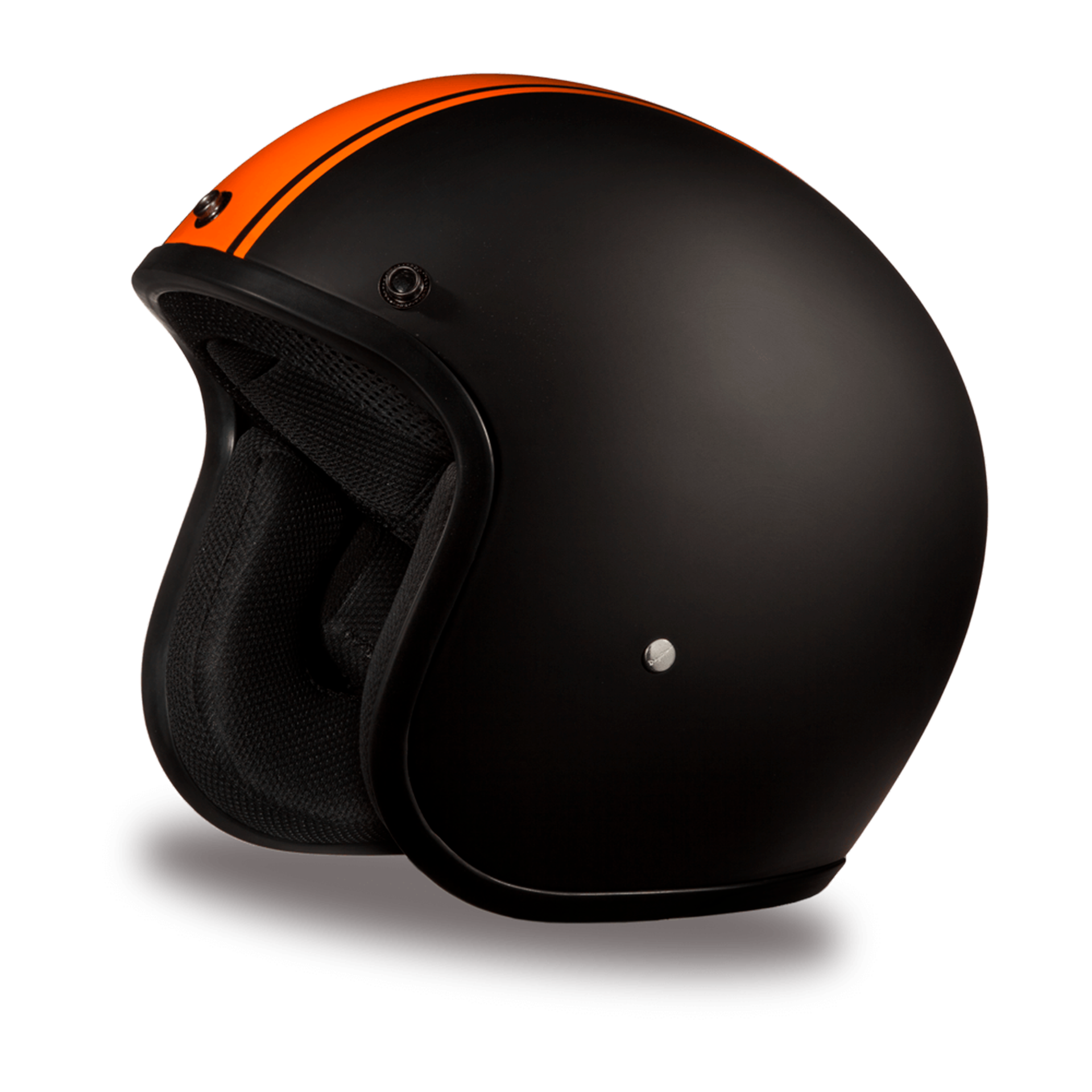 Casco Abierto Daytona Helmets Cruiser D.O.T. Orange Pin Stripe