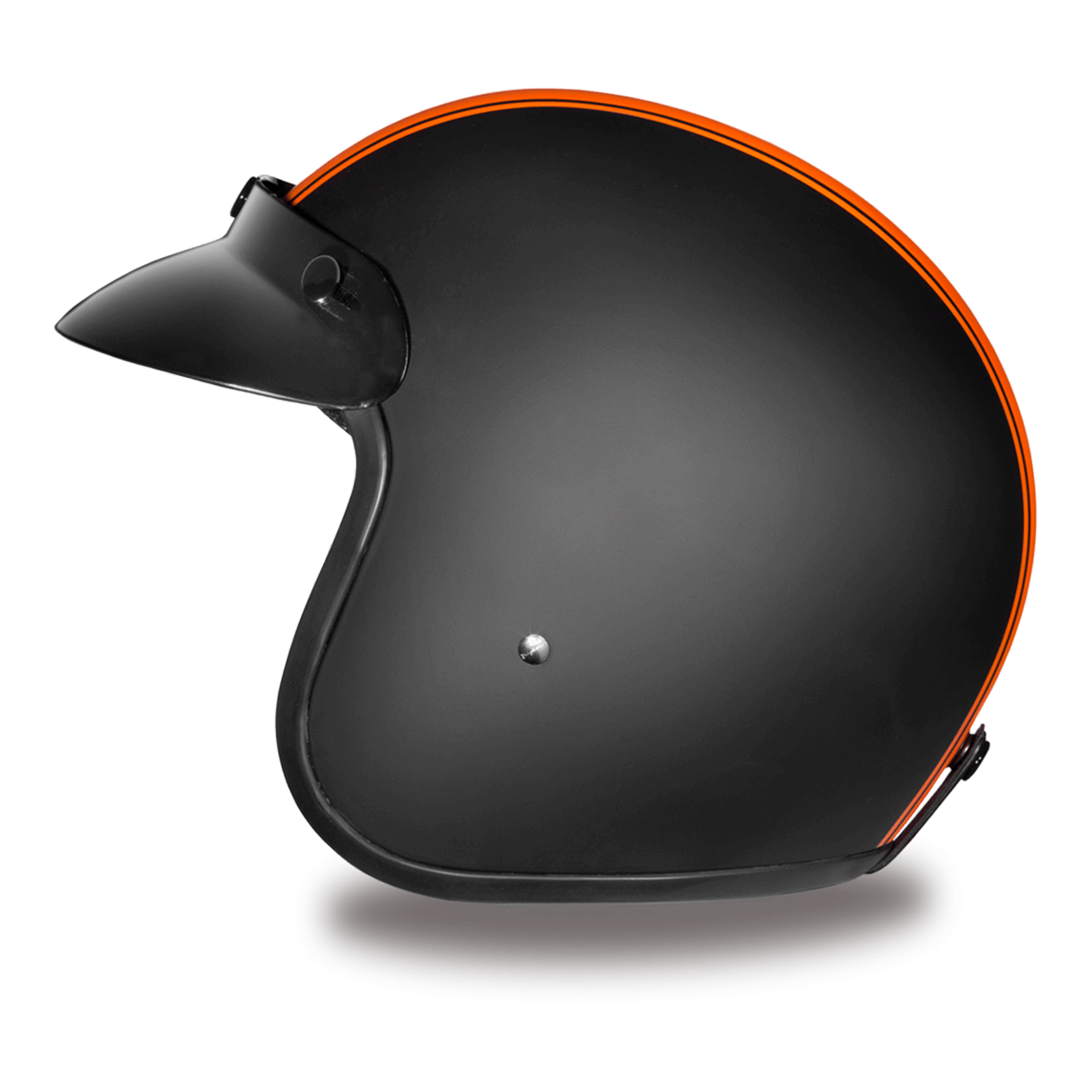 Casco Abierto Daytona Helmets Cruiser D.O.T. - Orange Pin Stripe