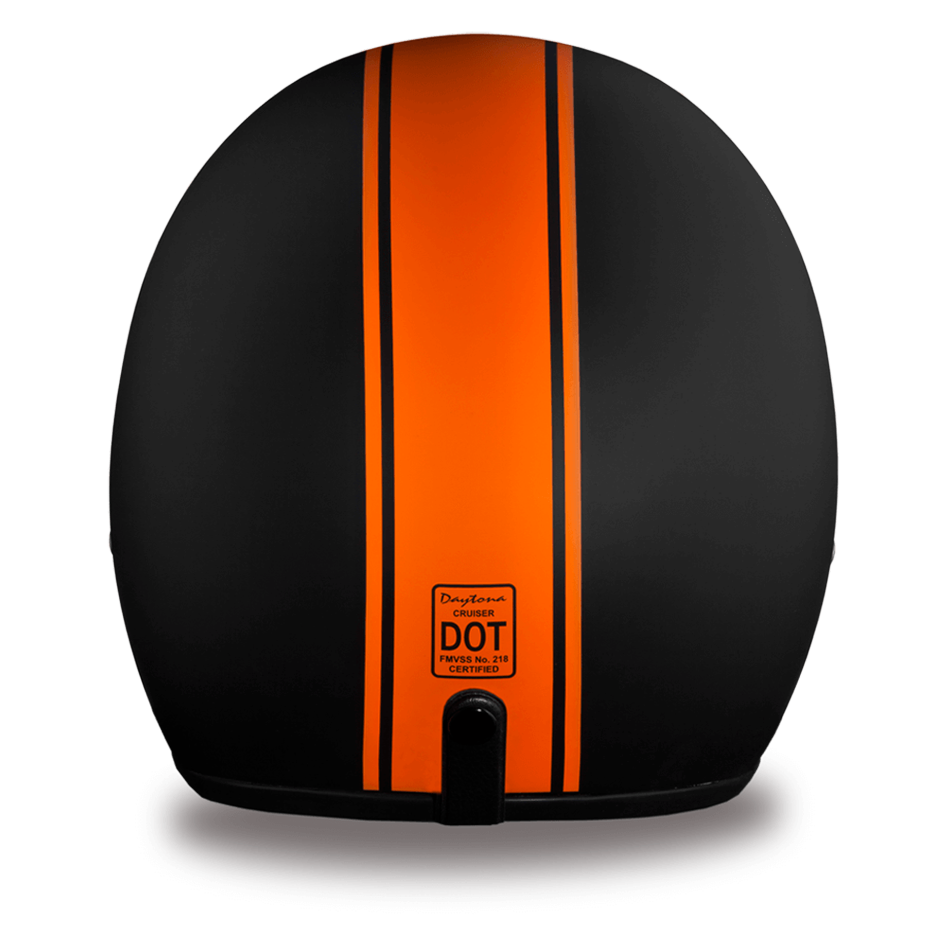 Casco Abierto Daytona Helmets Cruiser D.O.T. - Orange Pin Stripe