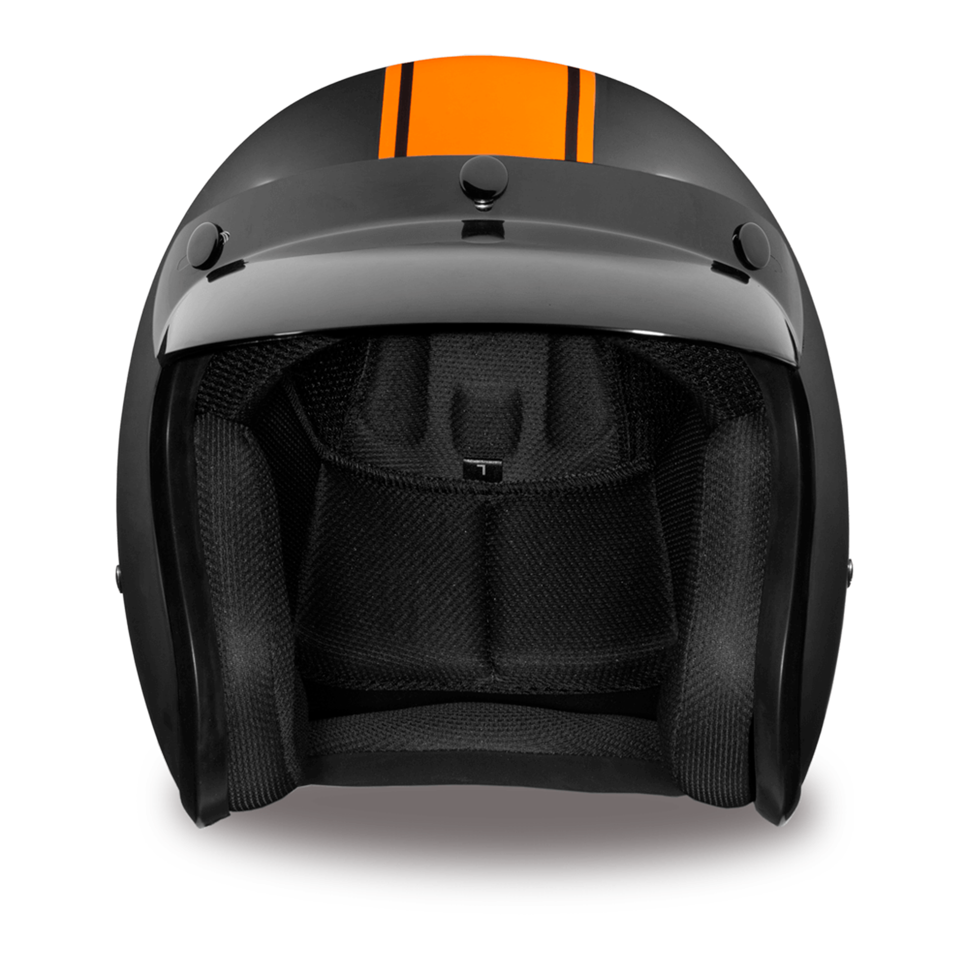 Casco Abierto Daytona Helmets Cruiser D.O.T. - Orange Pin Stripe