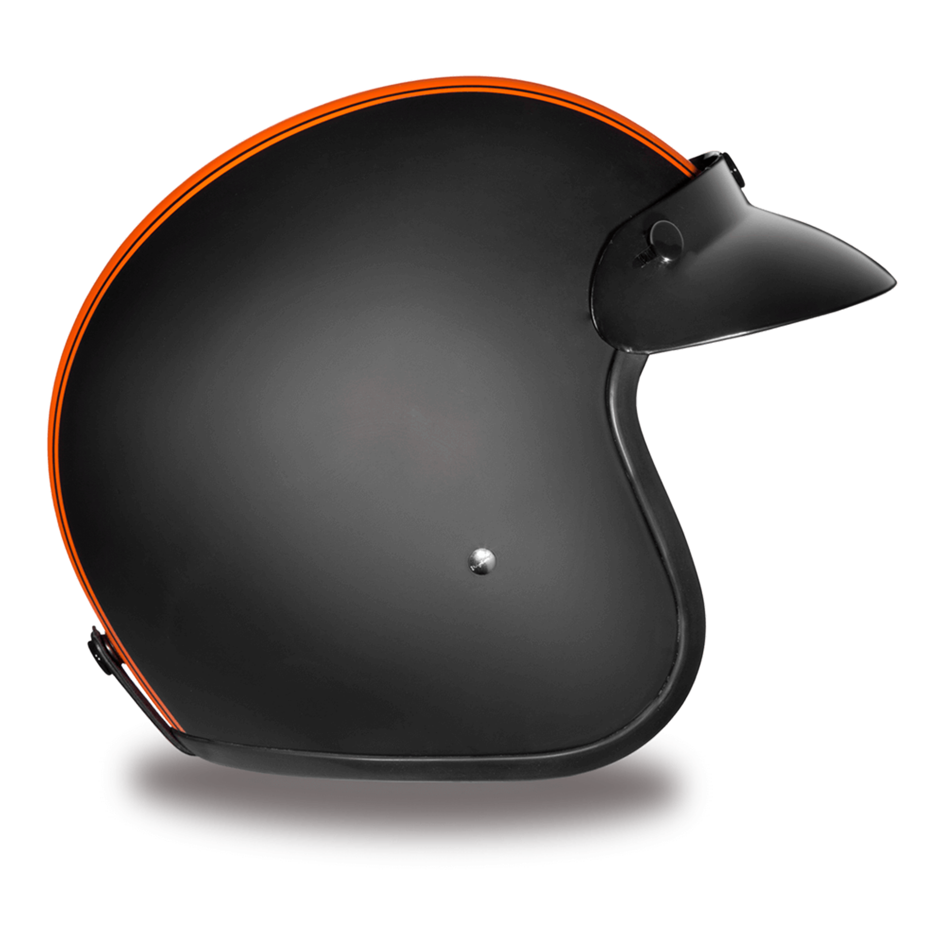 Casco Abierto Daytona Helmets Cruiser D.O.T. - Orange Pin Stripe