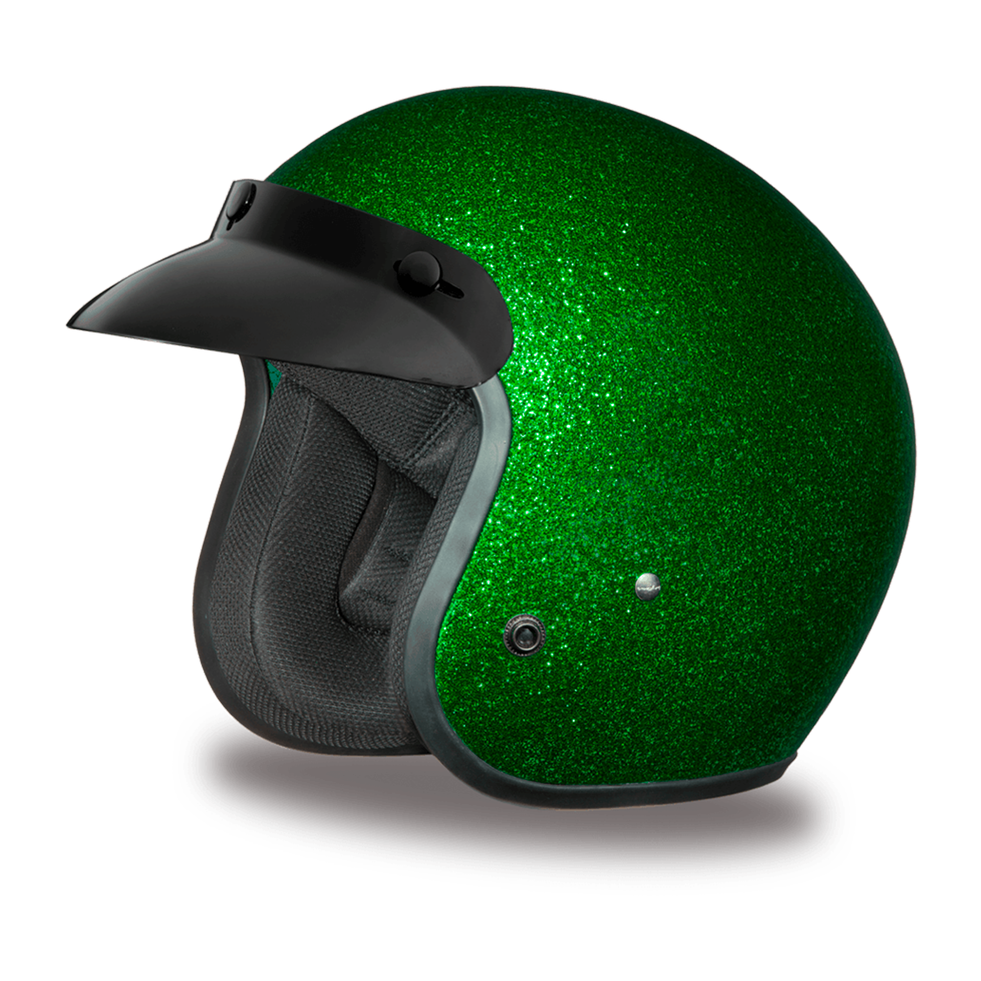 Casco Abierto Daytona Helmets Cruiser D.O.T. - Verde Escarcha Metálico