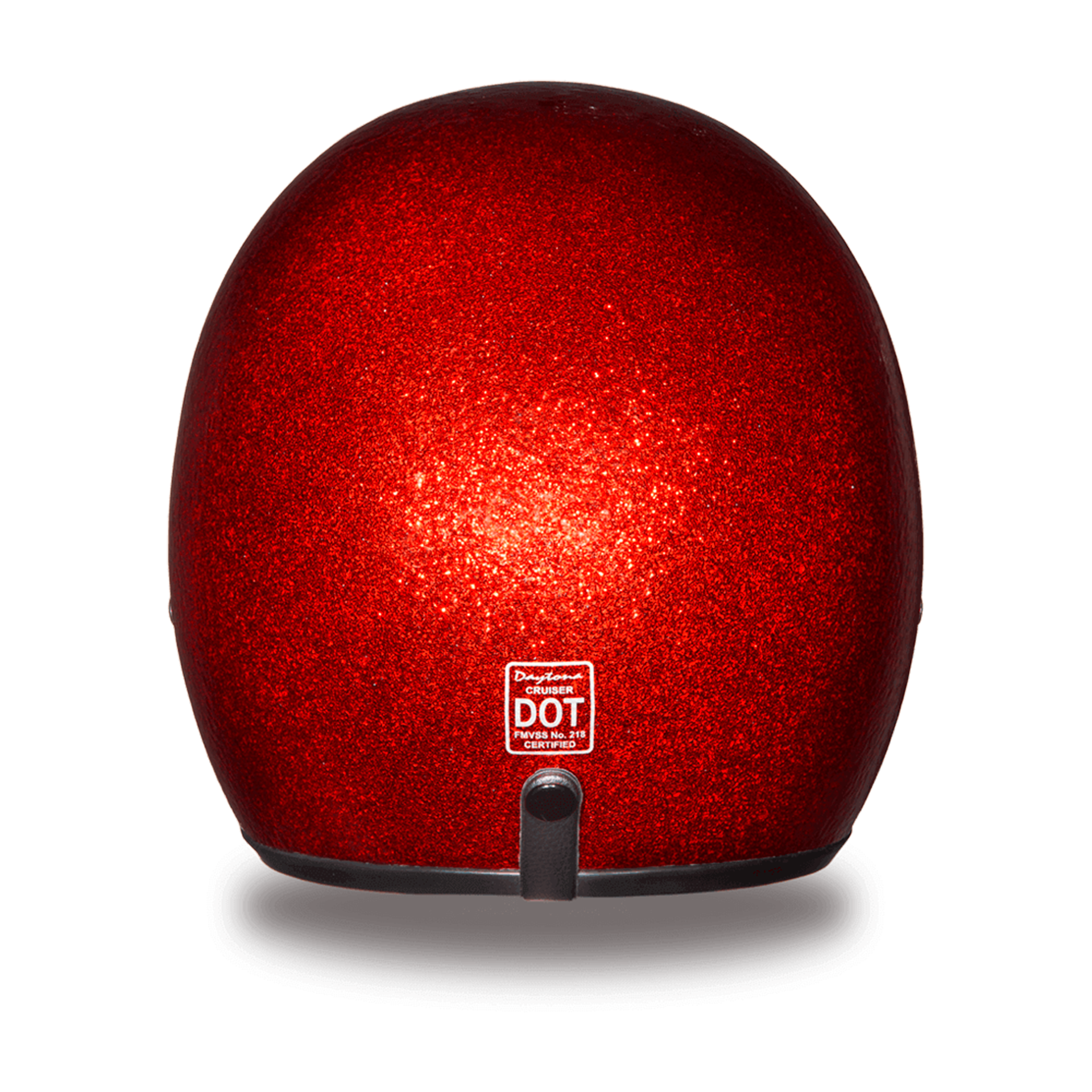 Casco Abierto Daytona Helmets Cruiser D.O.T. - Rojo Escarcha Metálico