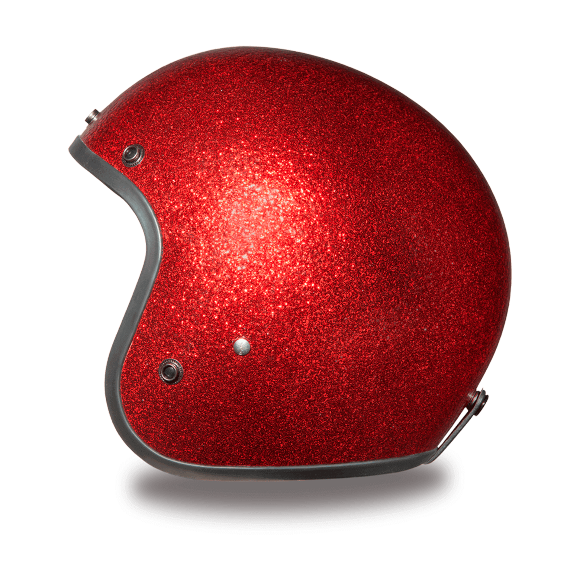 Casco Abierto Daytona Helmets Cruiser D.O.T. - Rojo Escarcha Metálico