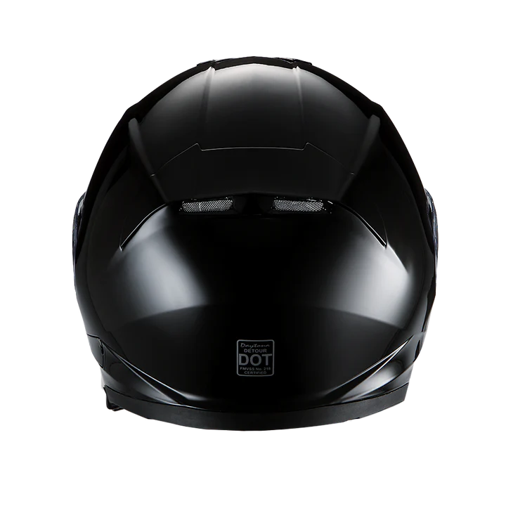 Casco Cerrado Detour Daytona Helmets - Negro Brillante (D.O.T.)