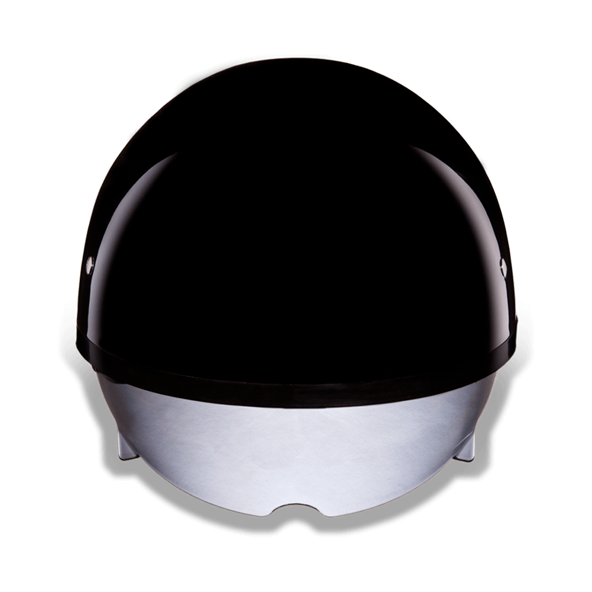 Casco Abierto Daytona Helmets Skull Cap D.O.T. con Visor - Negro Brillante