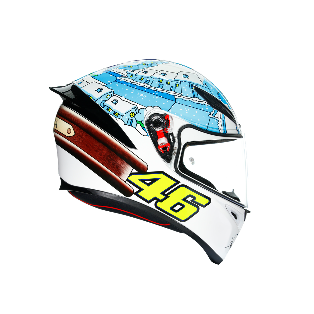 Casco Cerrado AGV K1 E2206 Top Rossi Winter Test 2017