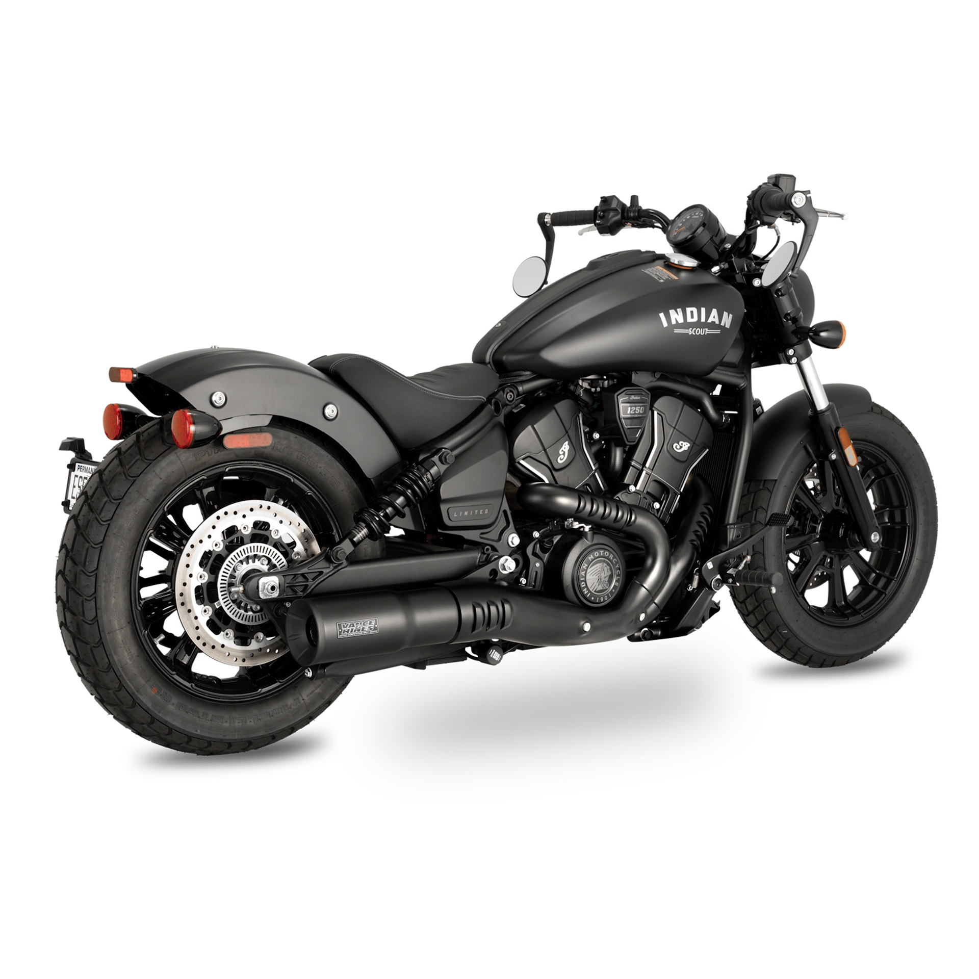 Escape Vance & Hines Hi-Output Slip On Negro para Indian Scout 2025+ (Cola)