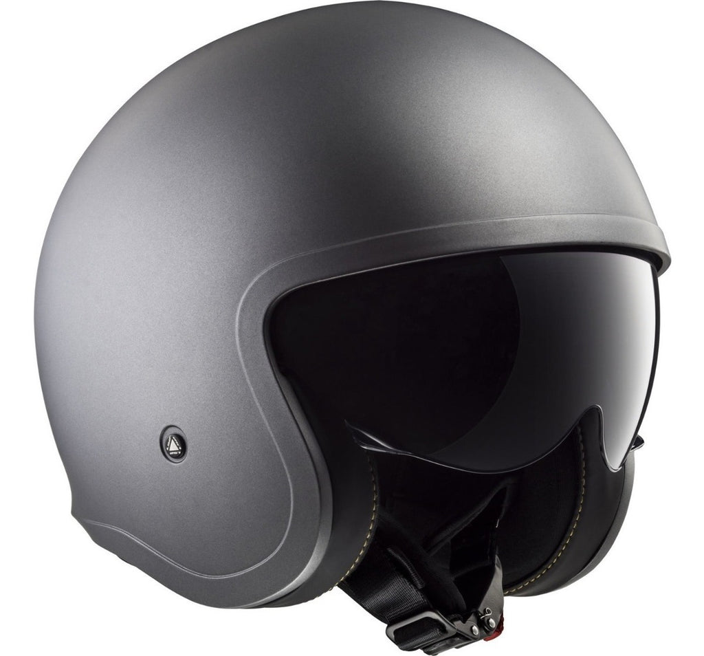 Casco Abierto LS2 Spitfire Solid Titanium Mate OF599