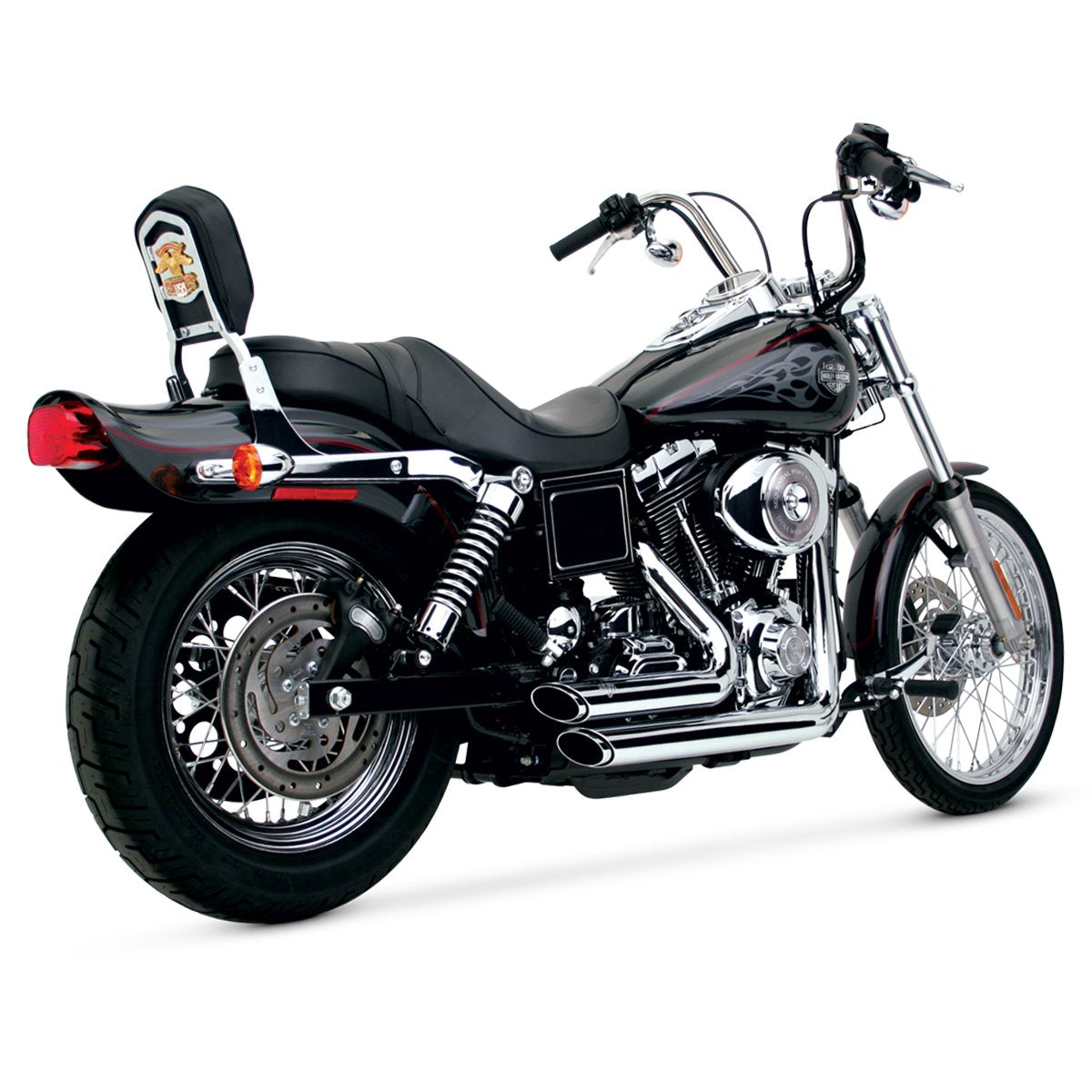 Escape Vance & Hines Shortshots Staggered Cromo para Harley Davidson '91-'05 Dyna (Sistema Completo)