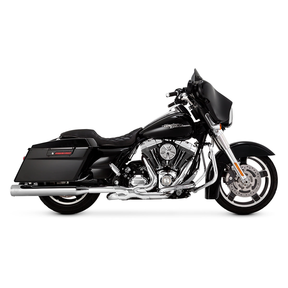 Escape Vance & Hines Eliminator 400 Slip Ons Cromo para Harley Davidson '17-'24 Touring (Colas)