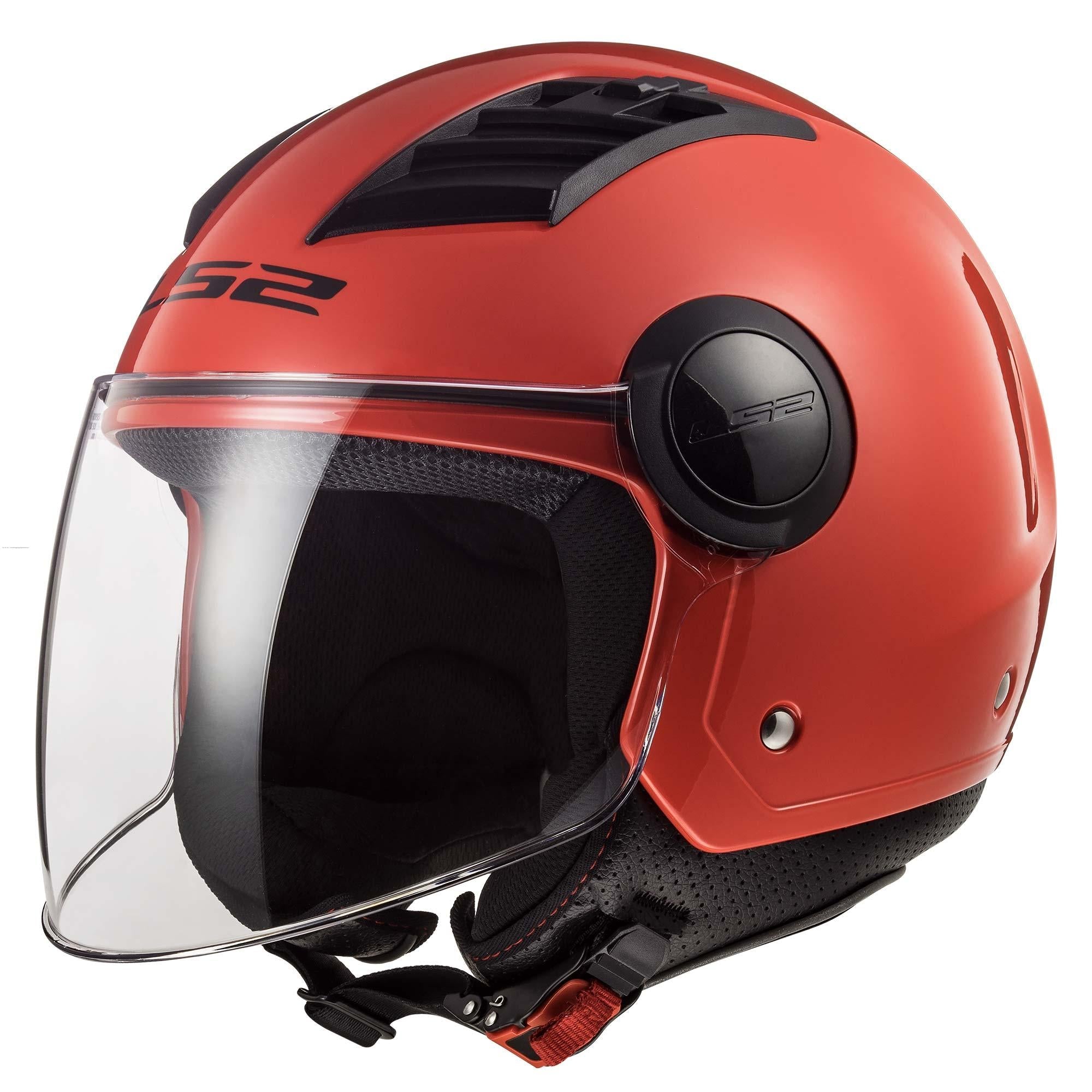 Casco Abierto LS2 Airflow Solid Rojo OF562