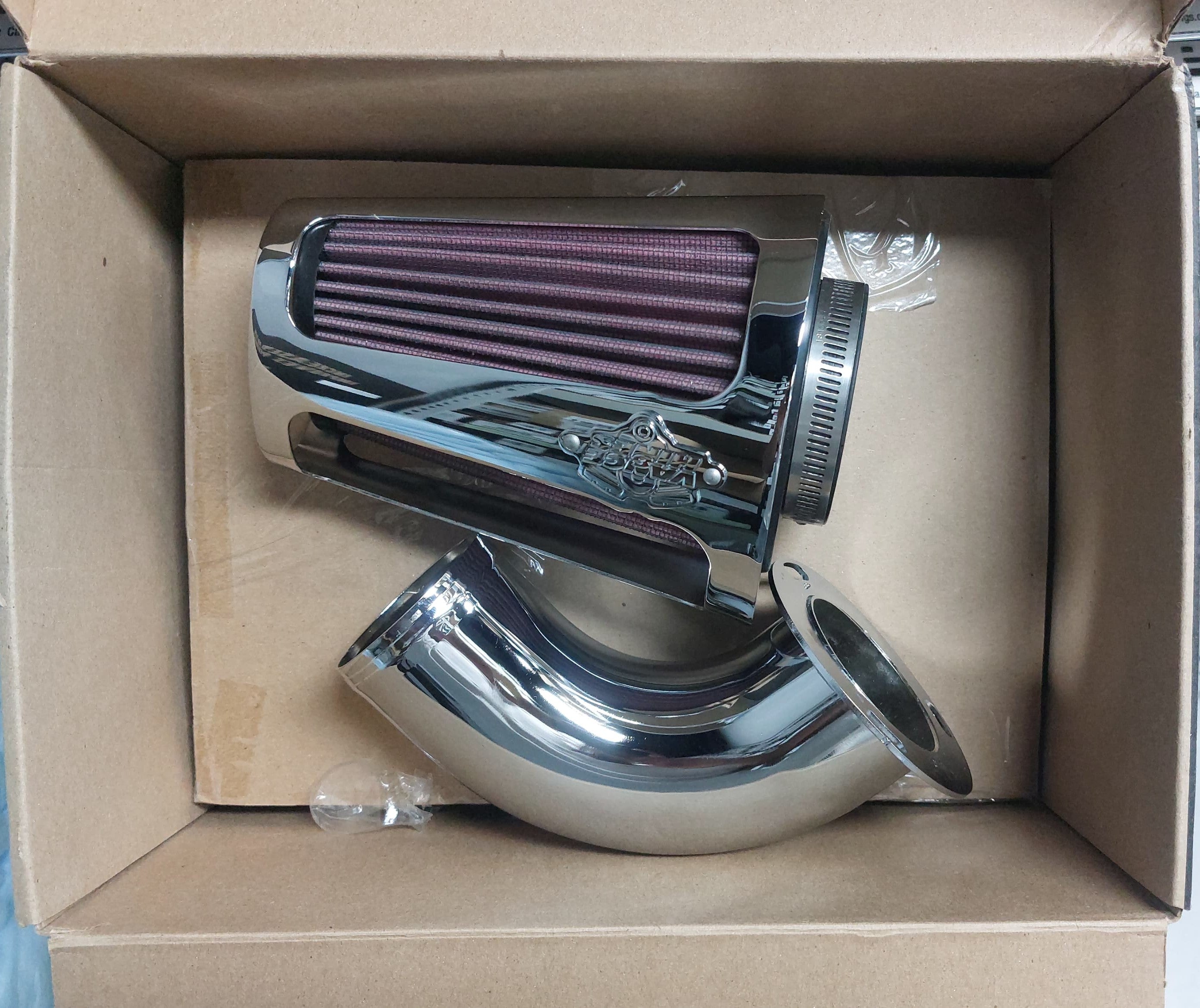 Filtro de Aire Vance & Hines VO2 90 Cromo para Harley Davidson '08-'16 Touring / '09-'16 Tri Glide / '16-'17 Softail / '16-'17 Dyna Low Rider S - Caja Abierta 📦