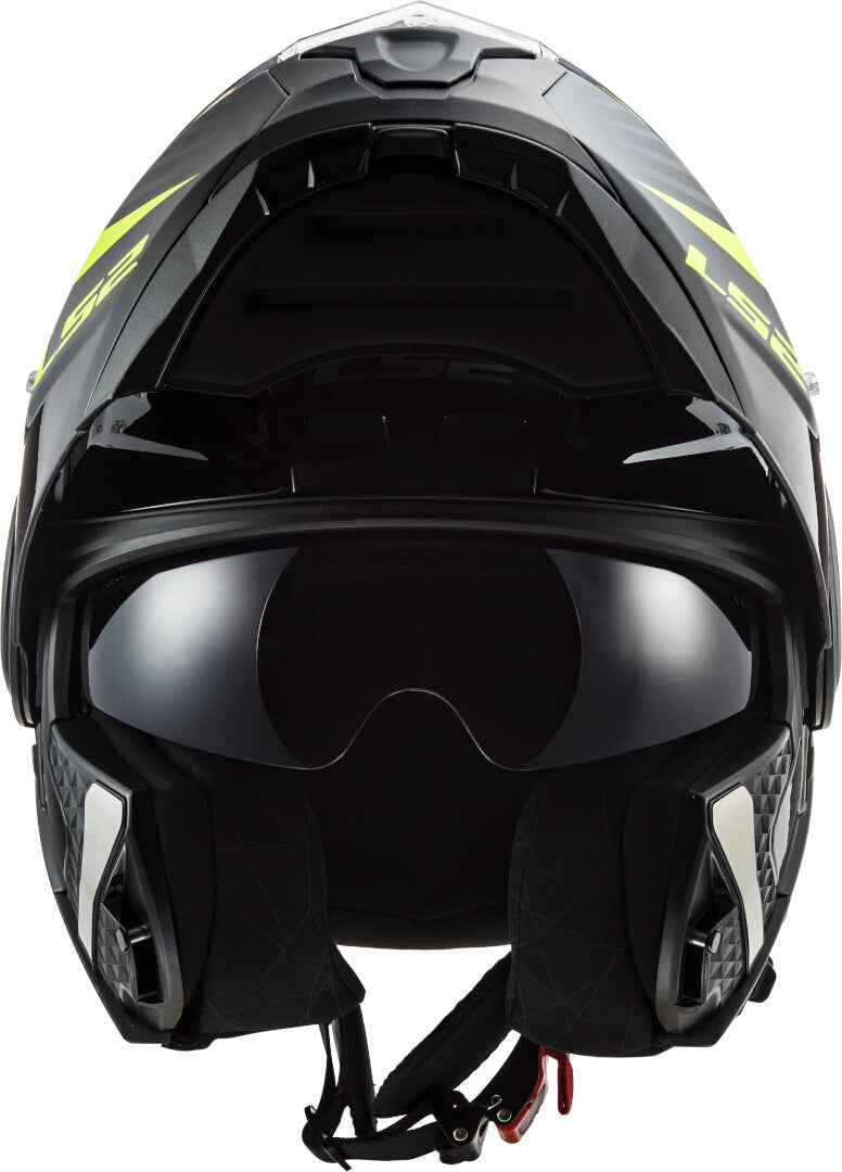 Casco Abatible LS2 Scope Skid Negro / Amarillo FF902