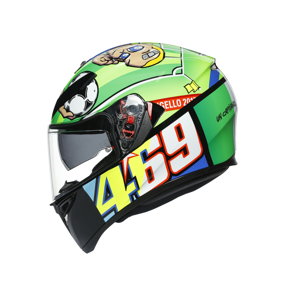 Casco Cerrado AGV K3 SV E2205 Top Rossi Mugello 2017