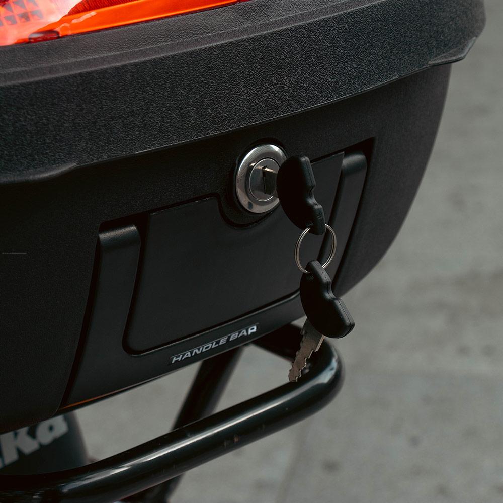 Baul Trasero Motocicleta R7 Racing R03 Negro 52 Lts