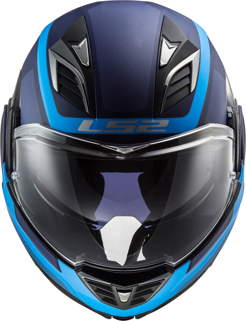 Casco Abatible LS2 Valiant II Orbit Azul Mate FF900