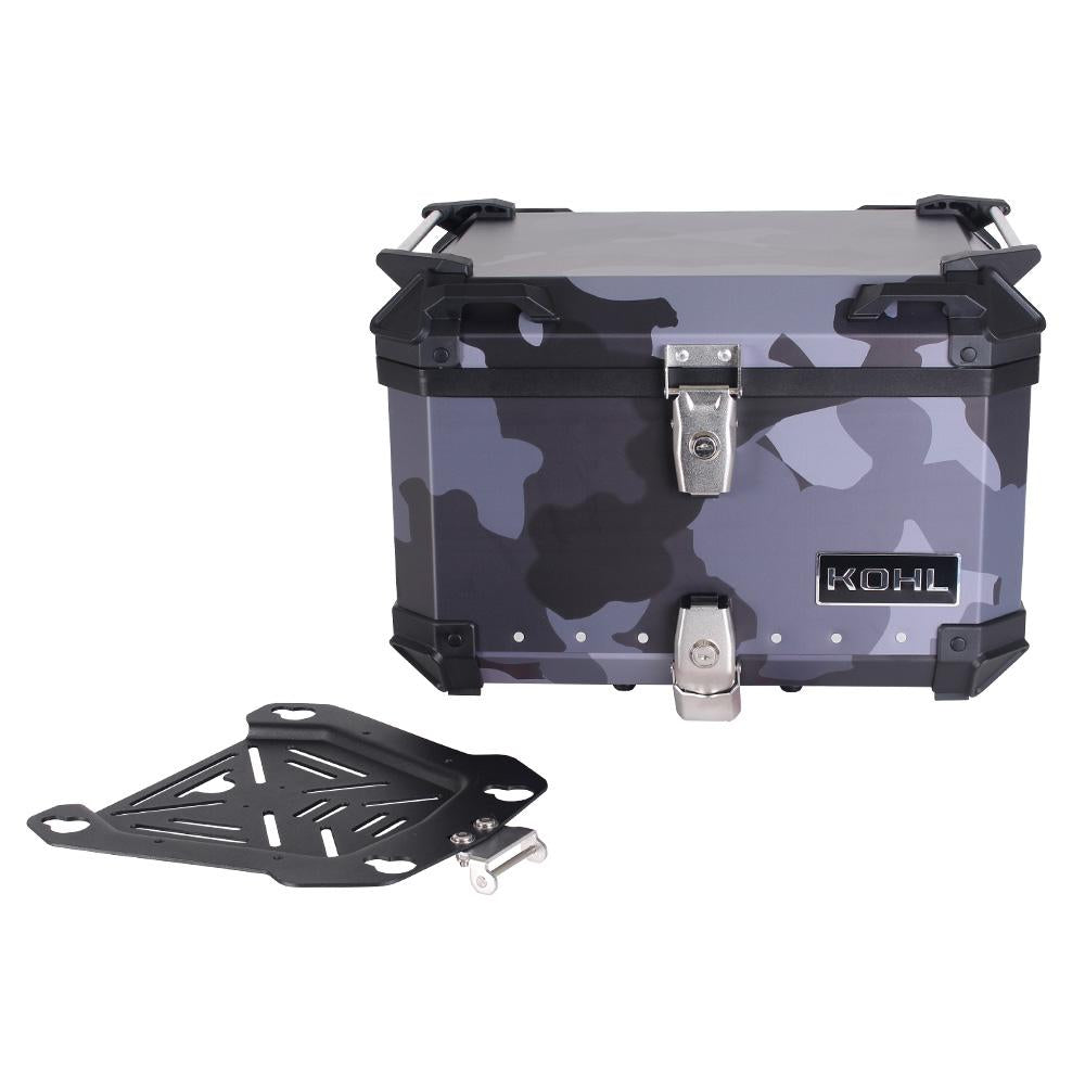 Baul Trasero Motocicleta Kohl KH5N Negro Camo 50 Lts