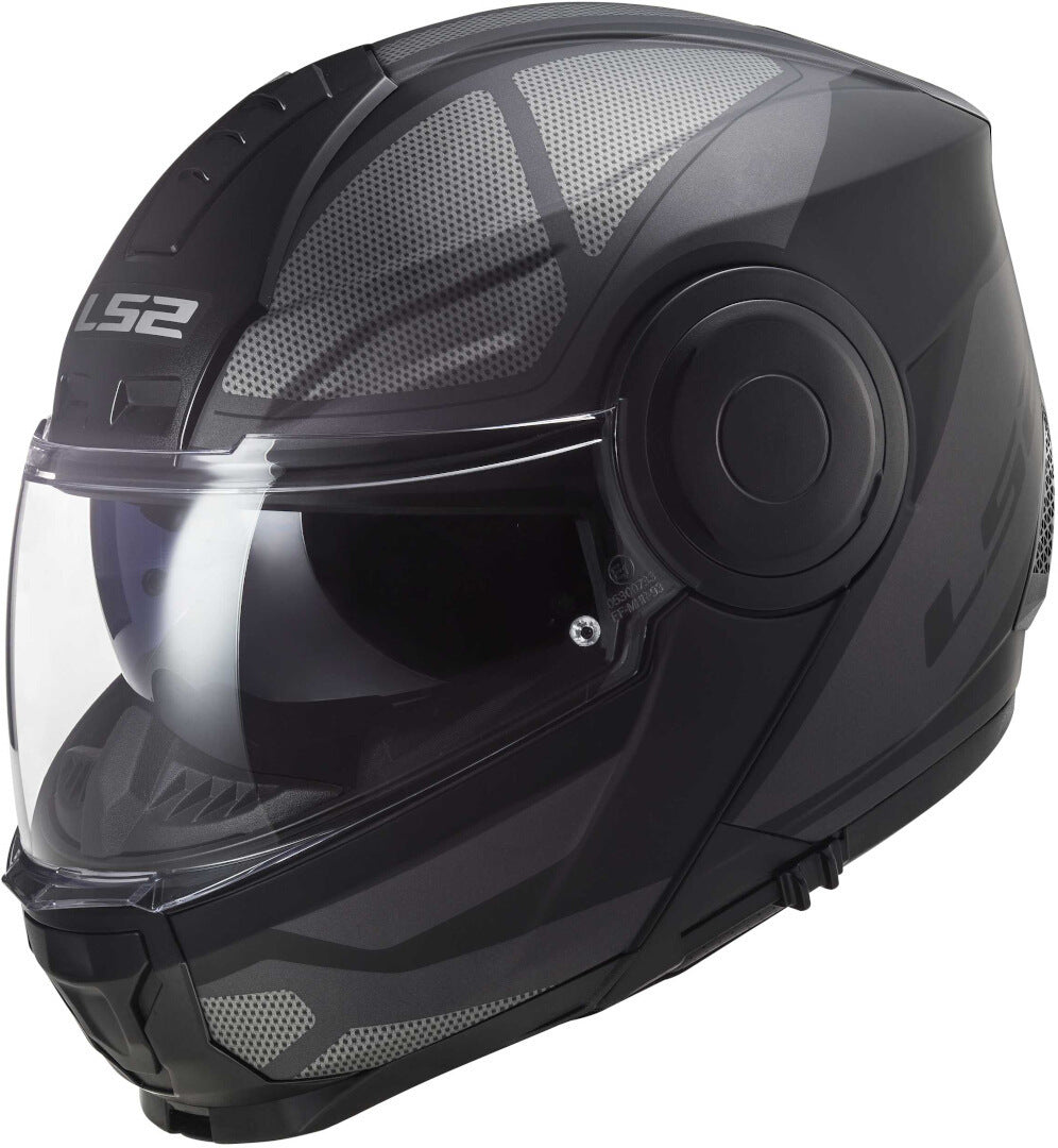 Casco Abatible LS2 Scope Axis Negro Titanium FF902