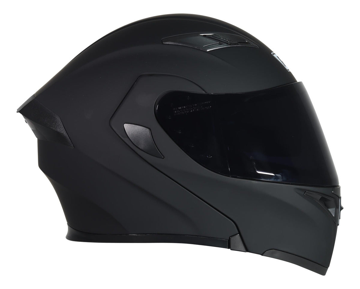 Casco Abatible R7 Racing Unscarred Con Led Doble Mica Dot