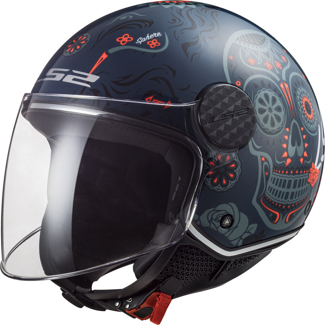 Casco Abierto LS2 Sphere Lux Maxca Cobalto OF558