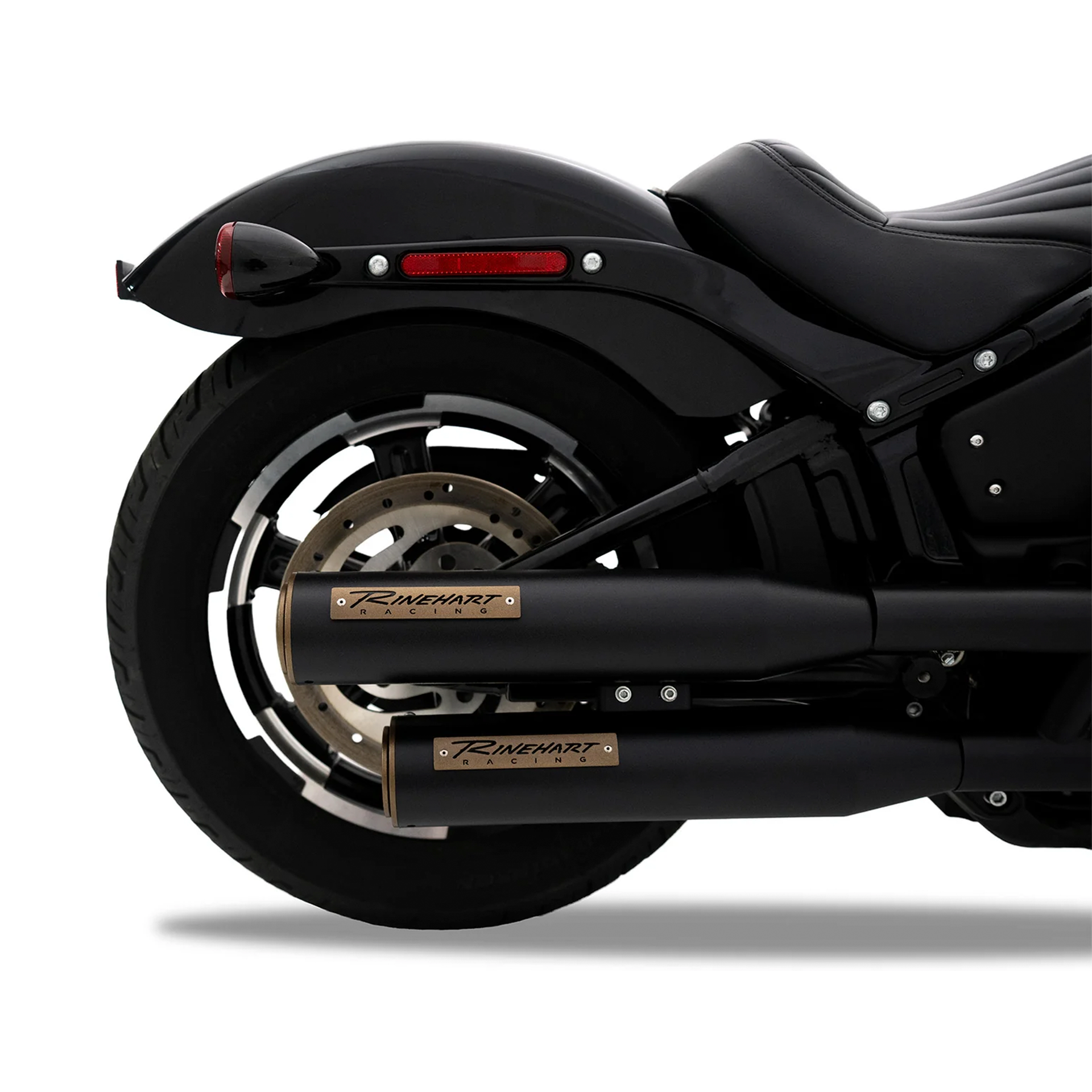 Escape Rinehart Racing 3.5″ HP35 Slip Ons Negro Bronce para Harley Davidson '18-'26 Softail Street Bob / Low Rider / Breakout / Softail Slim / Fat Boy / Standard (Colas)