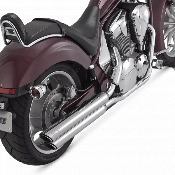 Escape Vance & Hines Twin Slash PC Slip Ons Cromo para Honda '09-'24 Interestate / Stateline / Fury / Sabre (Colas)