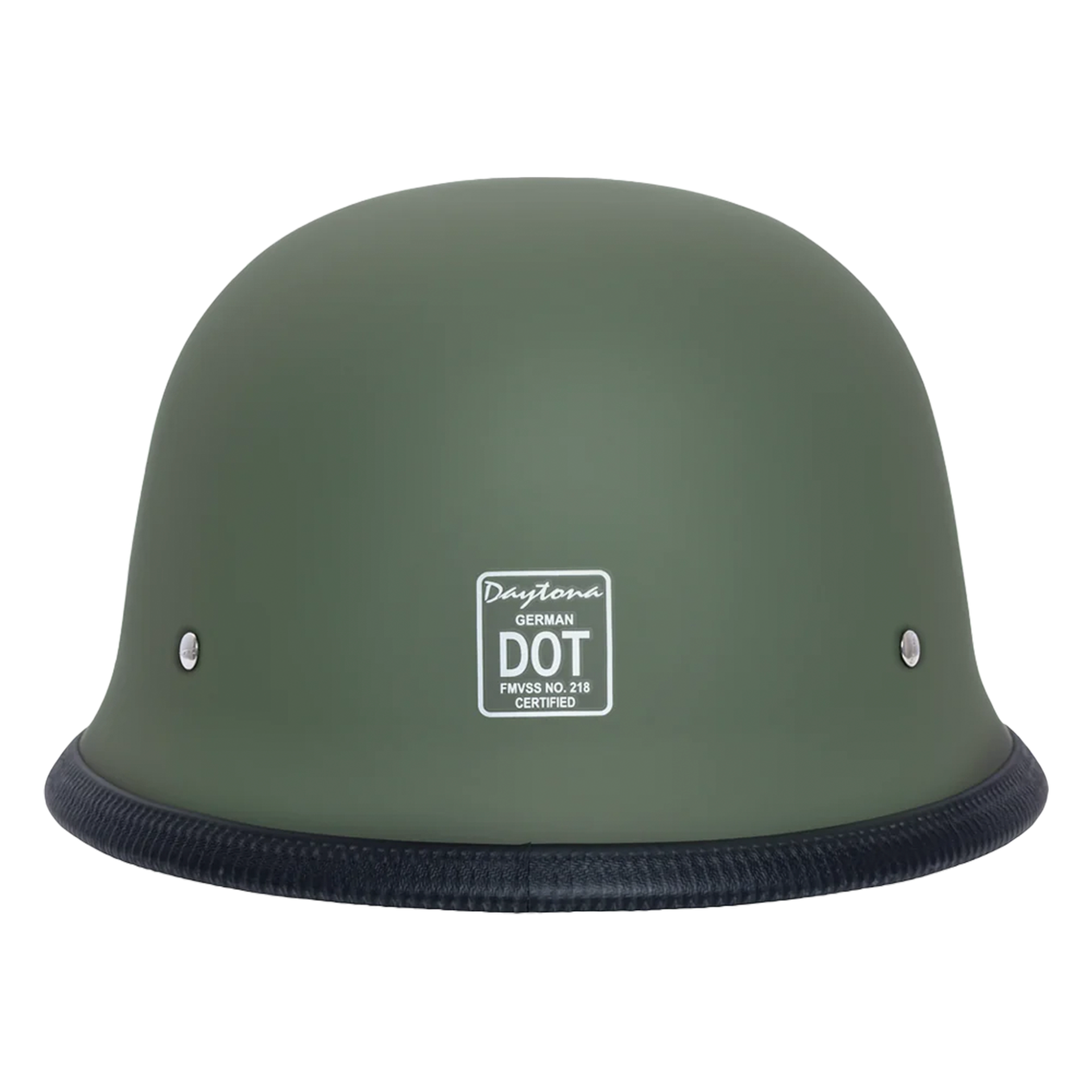 Casco Abierto Daytona Helmets D.O.T. Novelty Alemán - Verde Militar