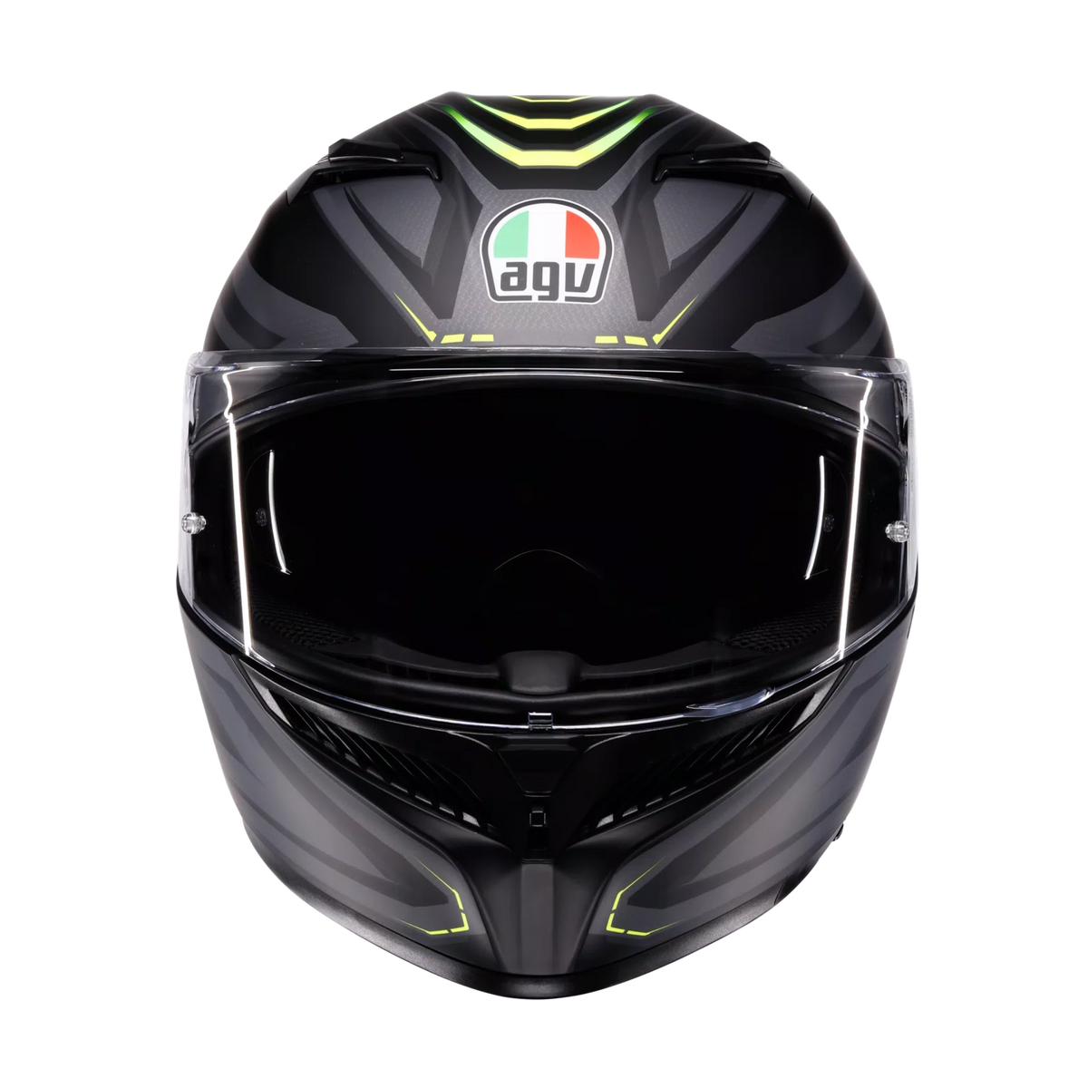 Casco Cerrado AGV K3 Syth - Negro Mate / Amarillo (ECE22.06)