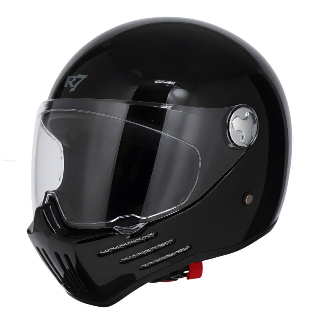 Casco Cerrado R7 Racing Clancy DOT Negro Brillante