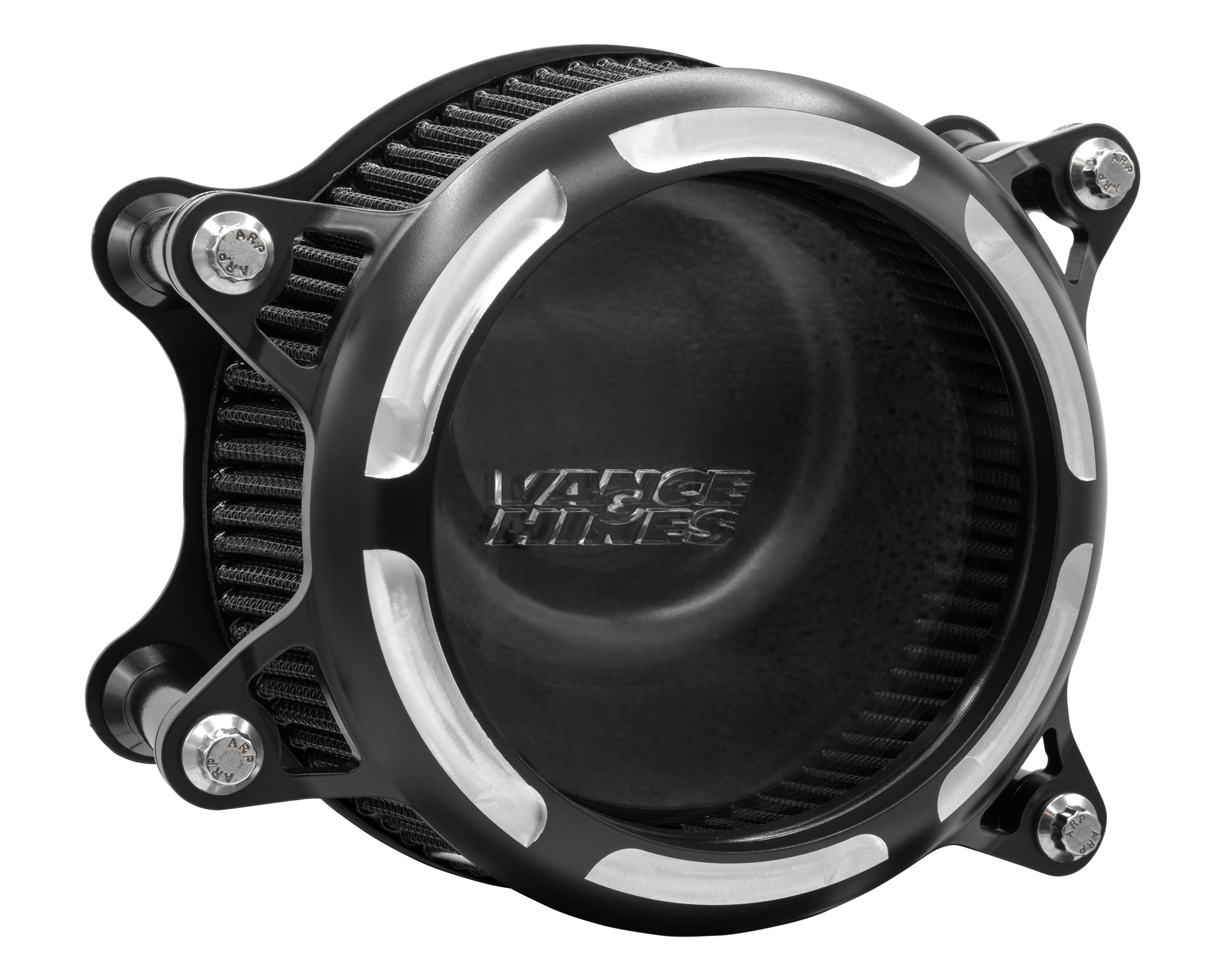 Filtro de Aire Vance & Hines VO2 Insight Negro Corrugado para Harley Davidson '17-'25 Touring / '17-'25 Trike  / '18-'24 Softail