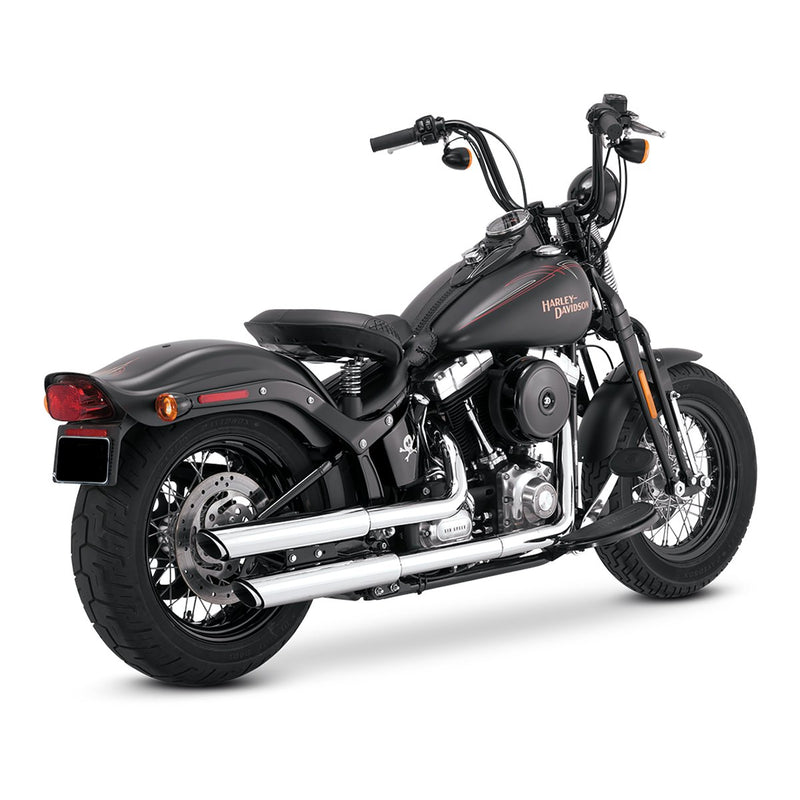 Escapes Vance & Hines Twin Slash 3" Slip Ons Para Motocicletas Harley Davidson Softail '07-'17 (Colas)
