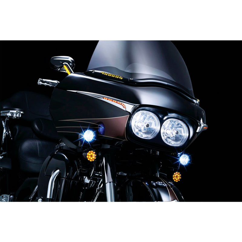 Kuryakyn Covers L.E.D. para Brazos de Espejo Harley Davidson - CHG.MX For Riders