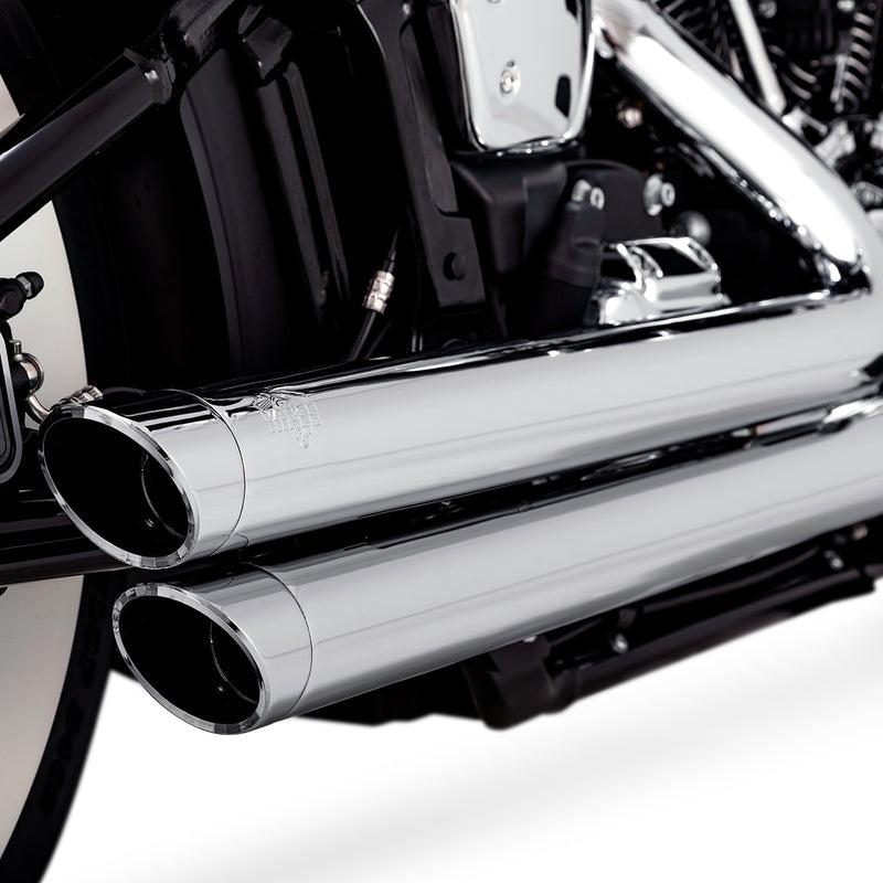 Escapes Vance & Hines Big Shots Staggered Chrome Para Motocicletas Harley Davidson '18-'20 Softail (Sistema Completo)