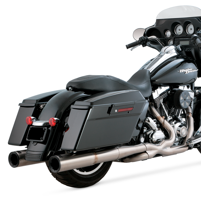 Escapes Vance & Hines Stainless Hi Output Duals Para Motocicletas Harley Davidson '09-'16 Touring (Sistema Completo)