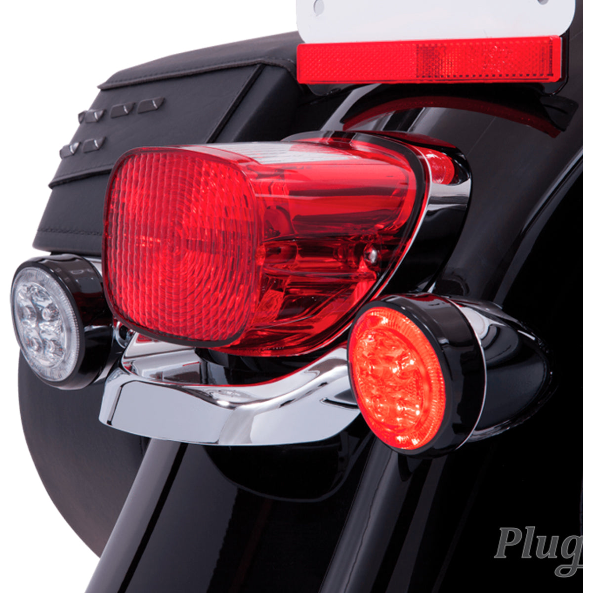 Ciro Fang® Inserto de Direccionales LED Traseras para Harley Davidson (Un Polo)