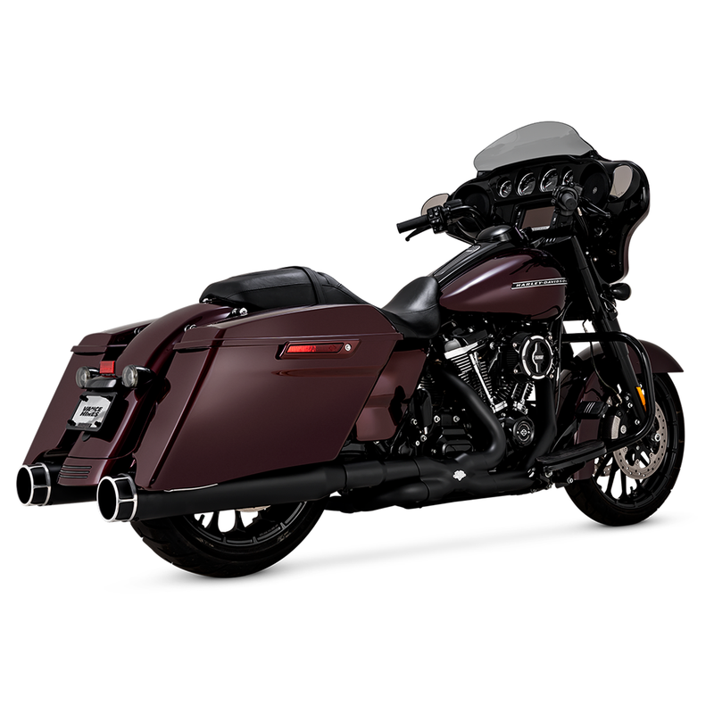 Escape Vance & Hines Torquer 450 Slip Ons Machine Cut para Harley Davidson '17-'24 Touring (Colas)