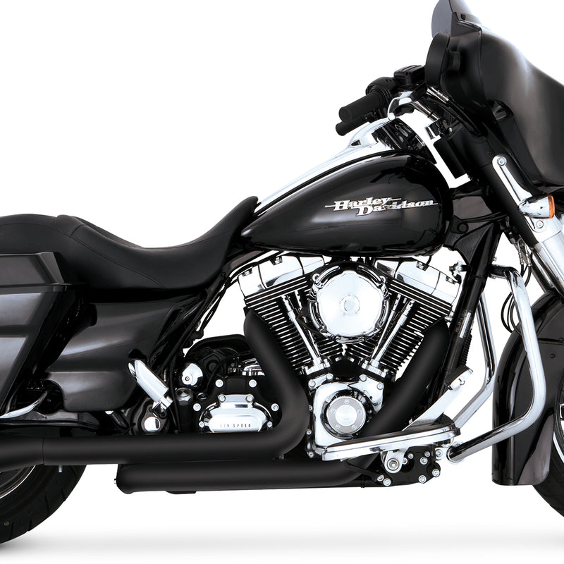 Escapes Vance & Hines Dresser Duals Black Para Motocicletas Harley Davidson '09-'16 Touring (Headers)